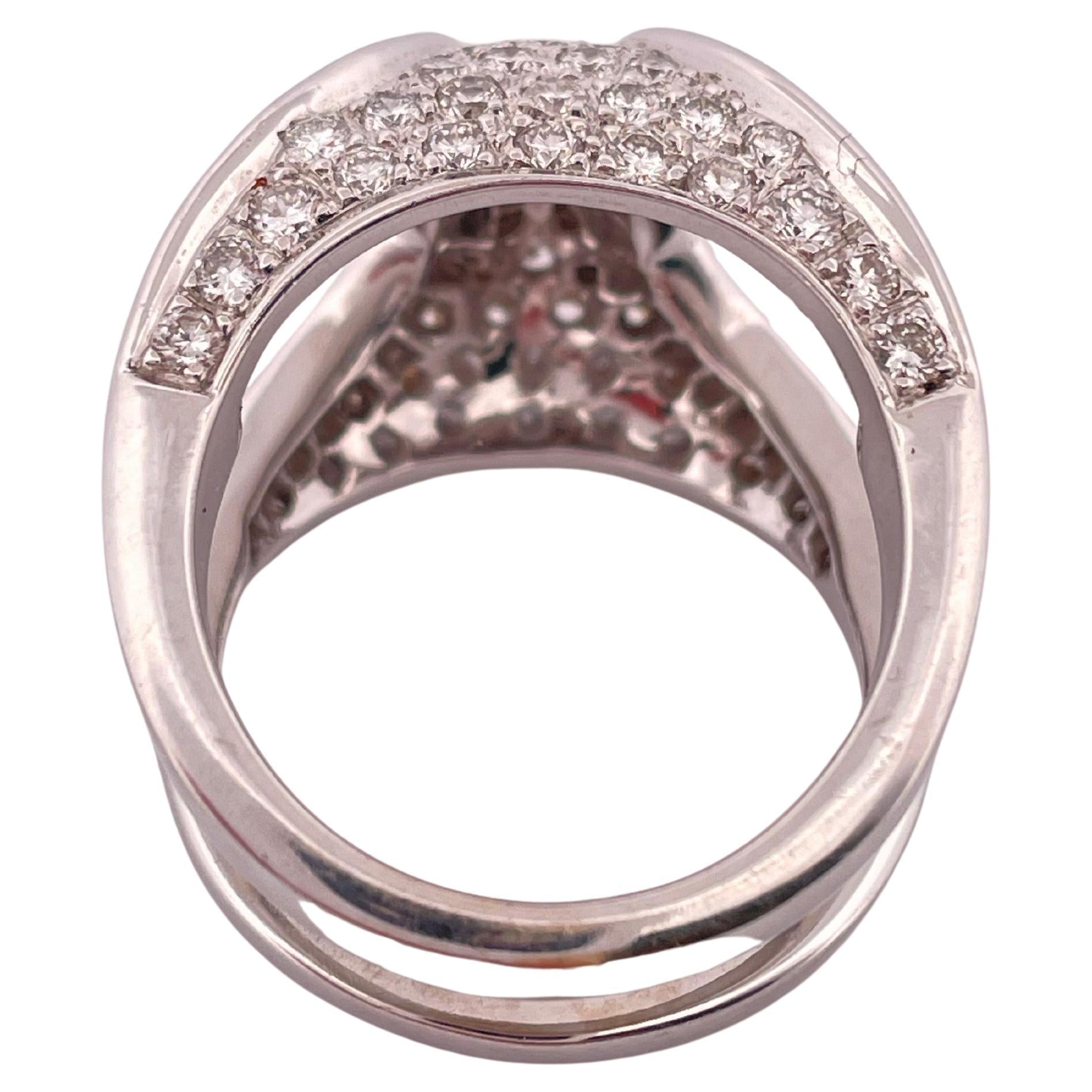 5.00ctw H-I SI2 Diamond Ring Set In 18K White Gold