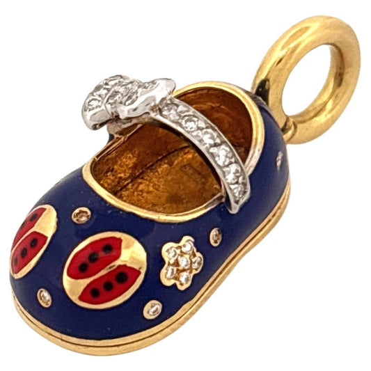 Aaron Basha Lady Bug Mary Jane with Diamonds
