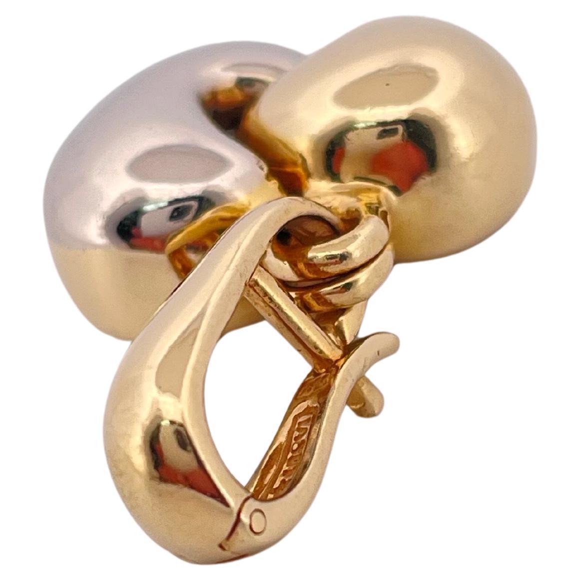 Chimento Heart Pendant Set In Two Toned 18K Gold