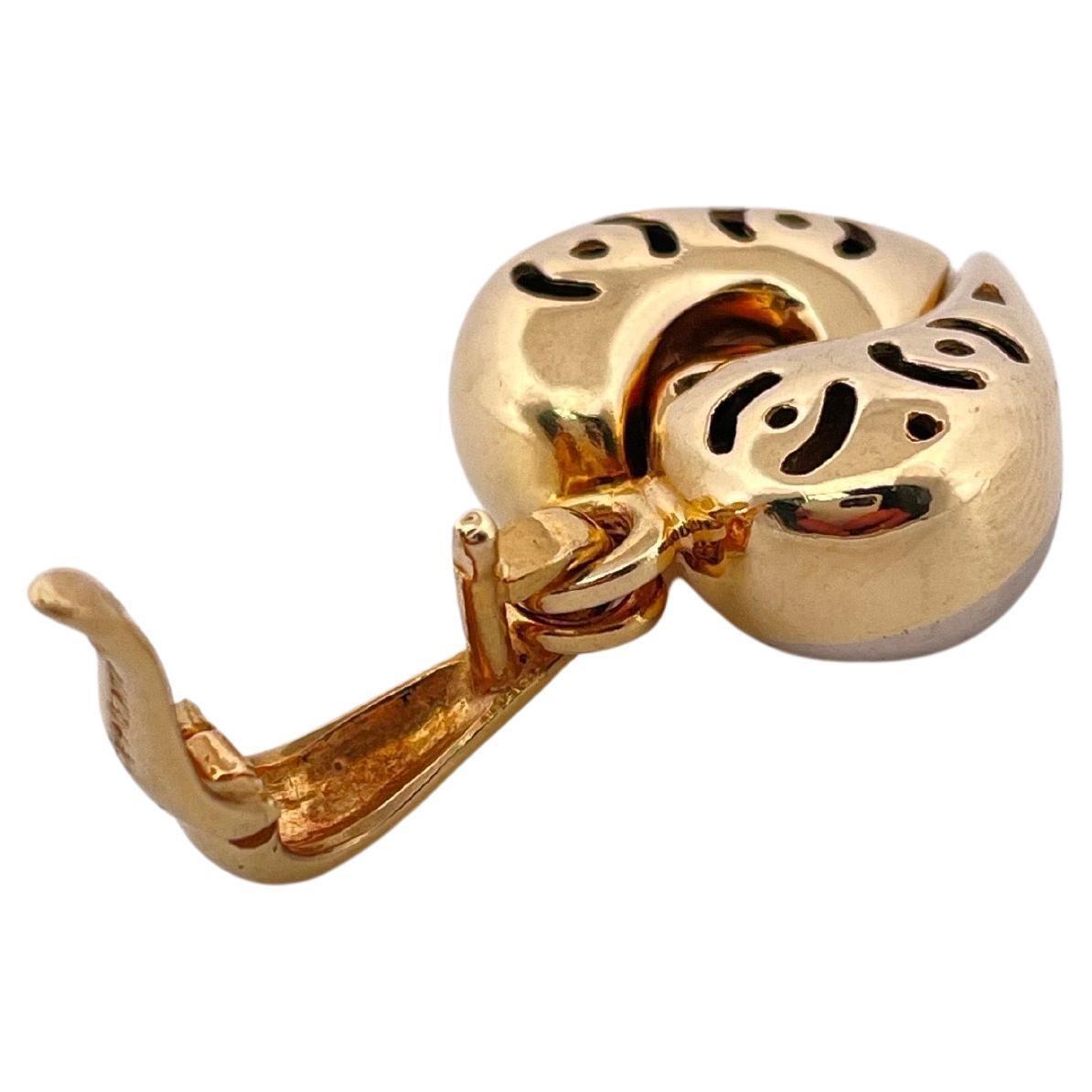 Chimento Heart Pendant Set In Two Toned 18K Gold