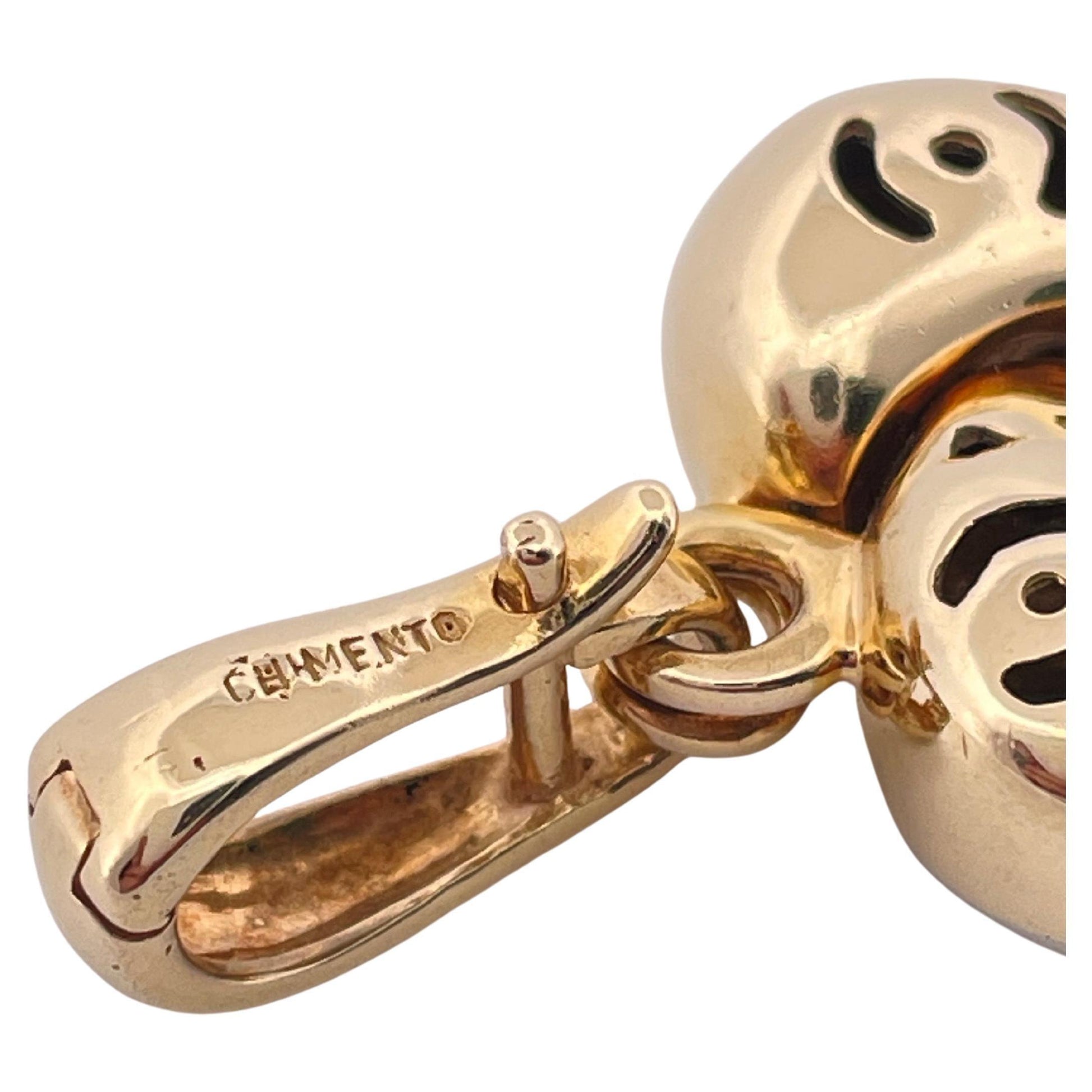 Chimento Heart Pendant Set In Two Toned 18K Gold