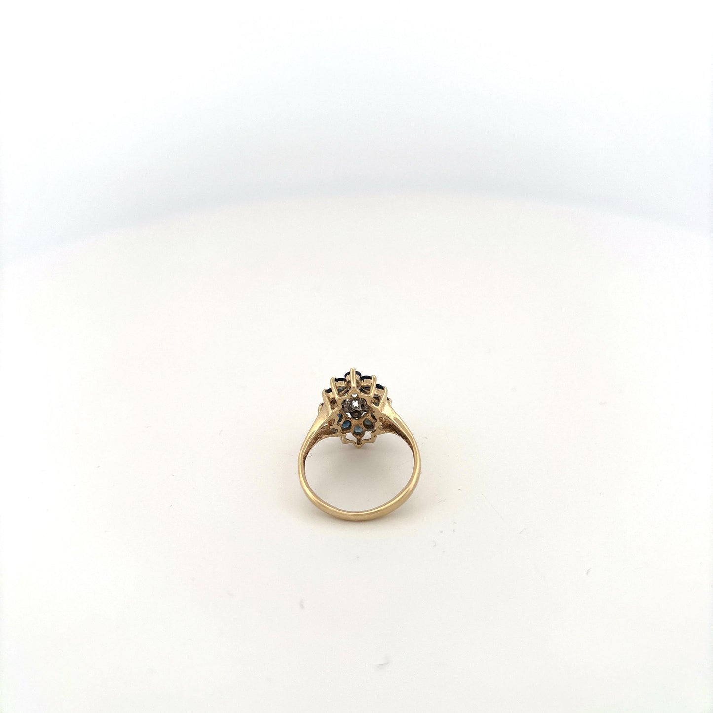 10K Sapphire & Diamond Ring