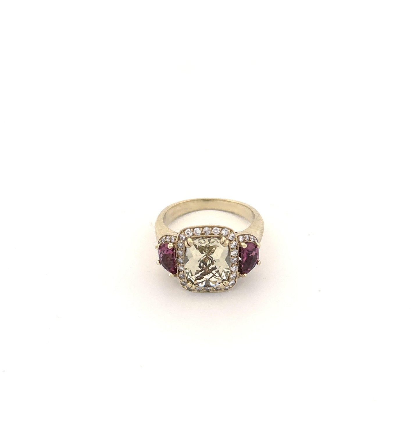 14K Citrine & Tourmaline Ring