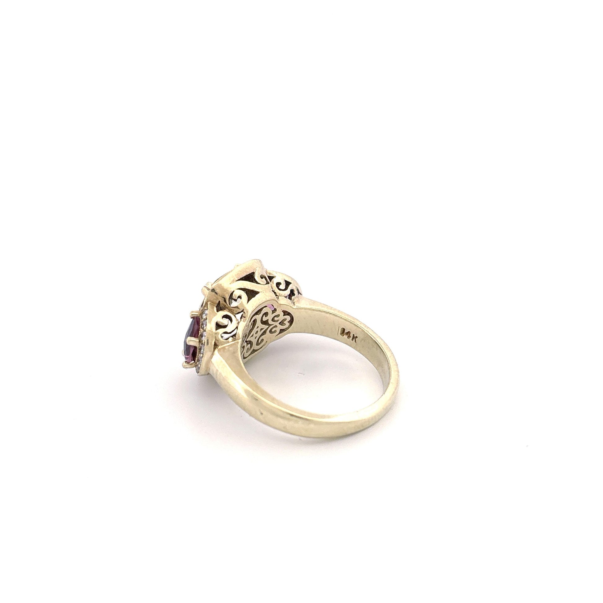 14K Citrine & Tourmaline Ring