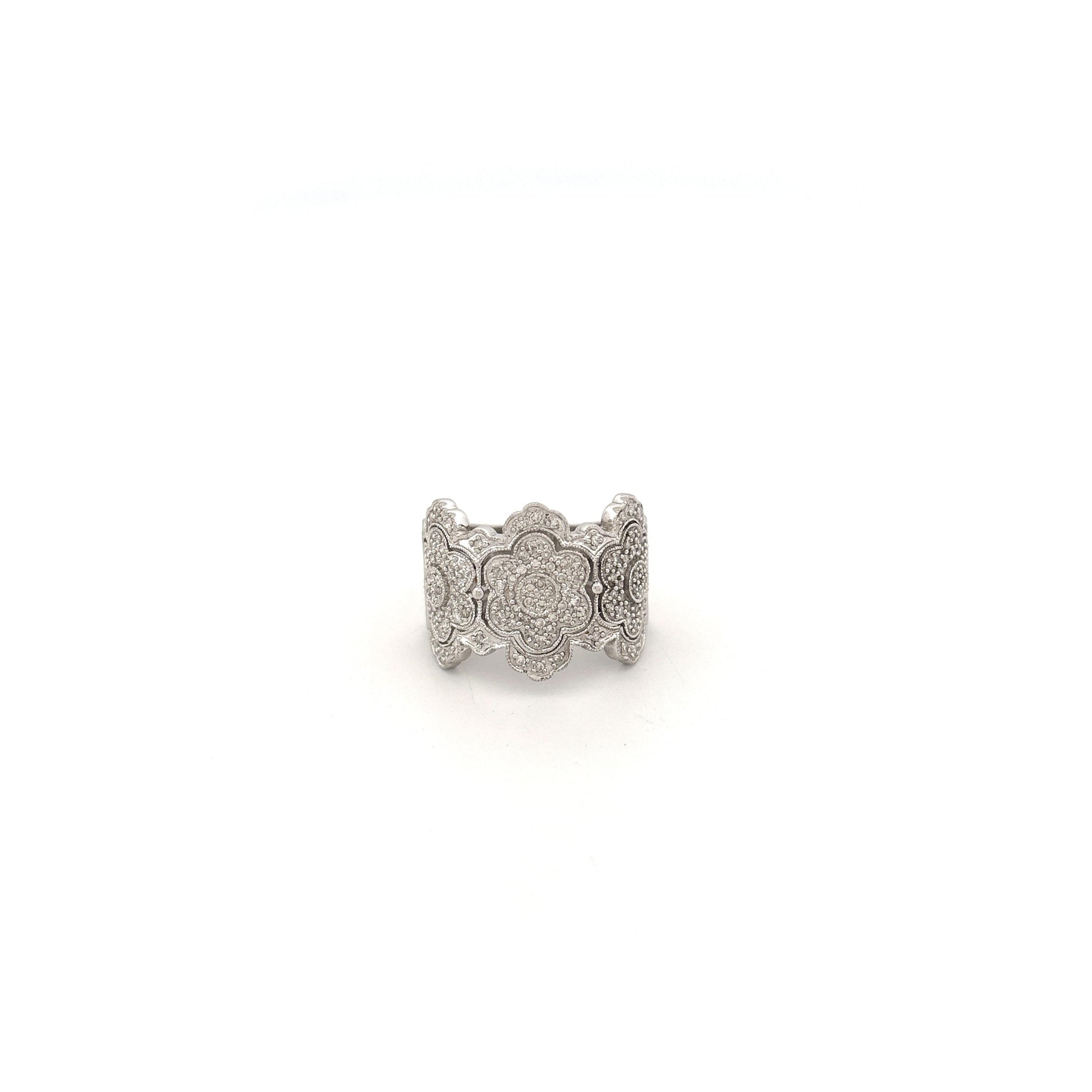 14k White Gold Diamond Ring