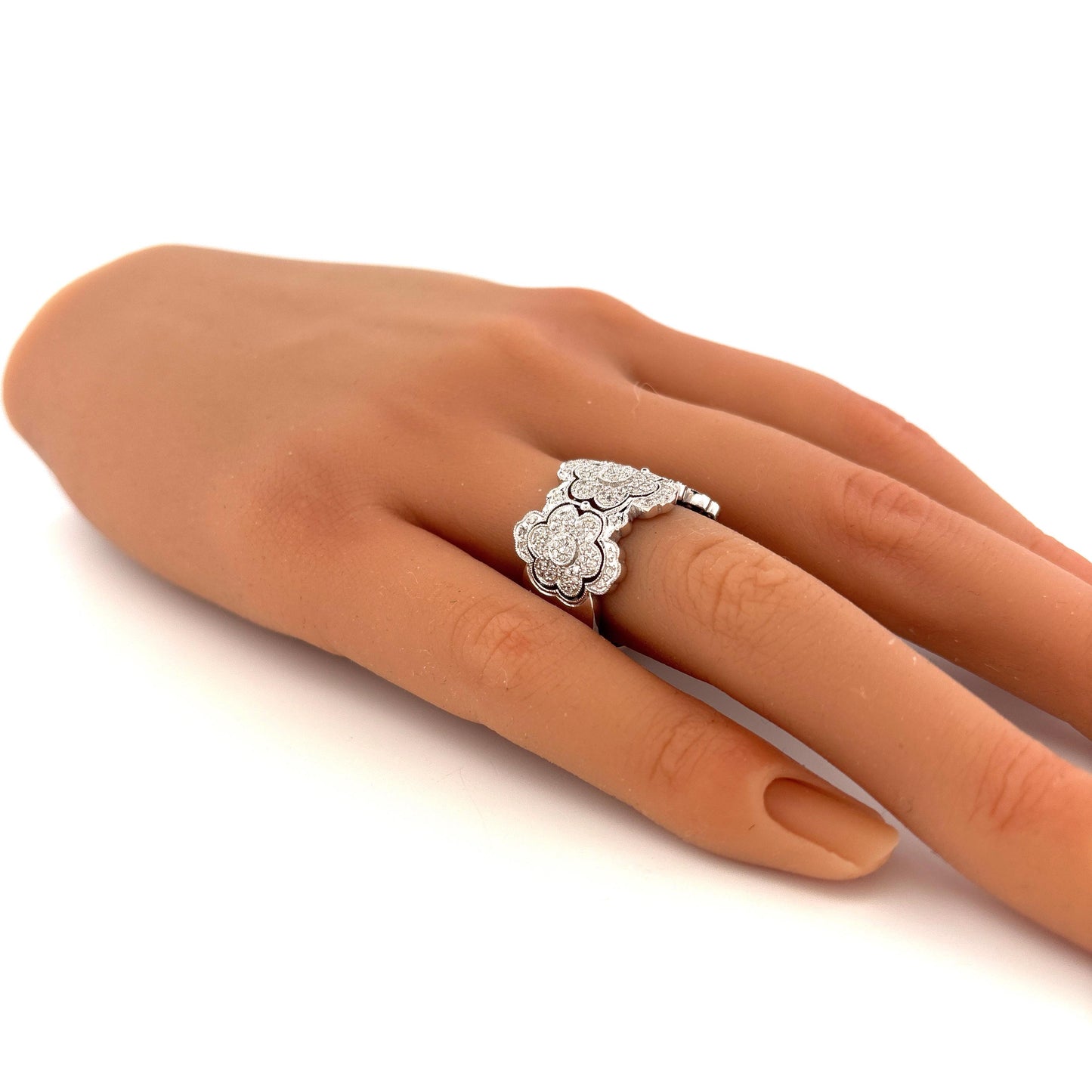 14k White Gold Diamond Ring