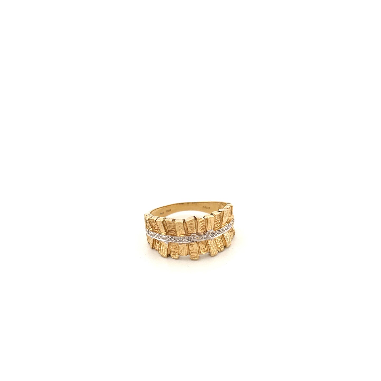 14k Yellow Gold Diamond Ring