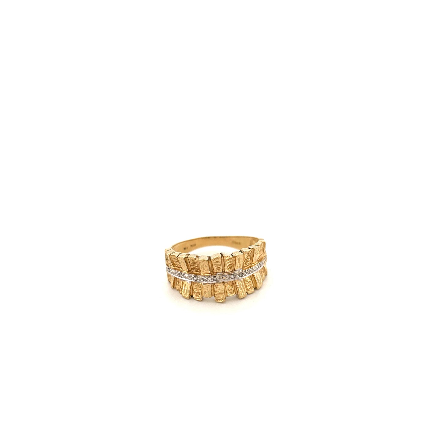 14k Yellow Gold Diamond Ring