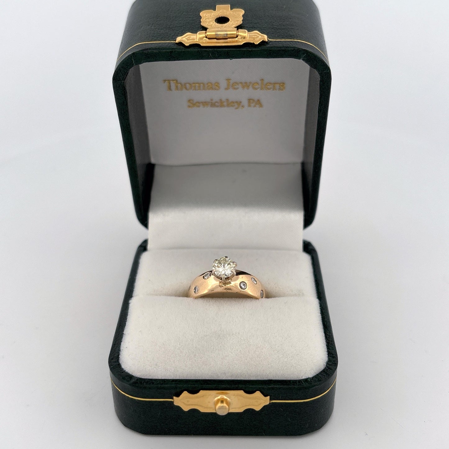 14k Yellow Gold Diamond Ring