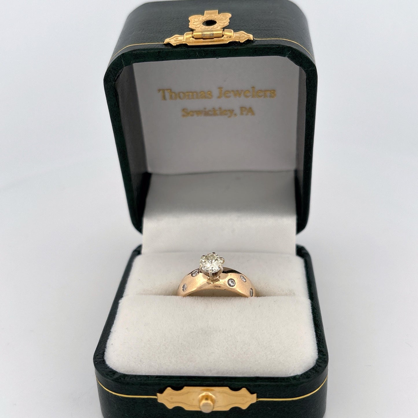 14k Yellow Gold Diamond Ring