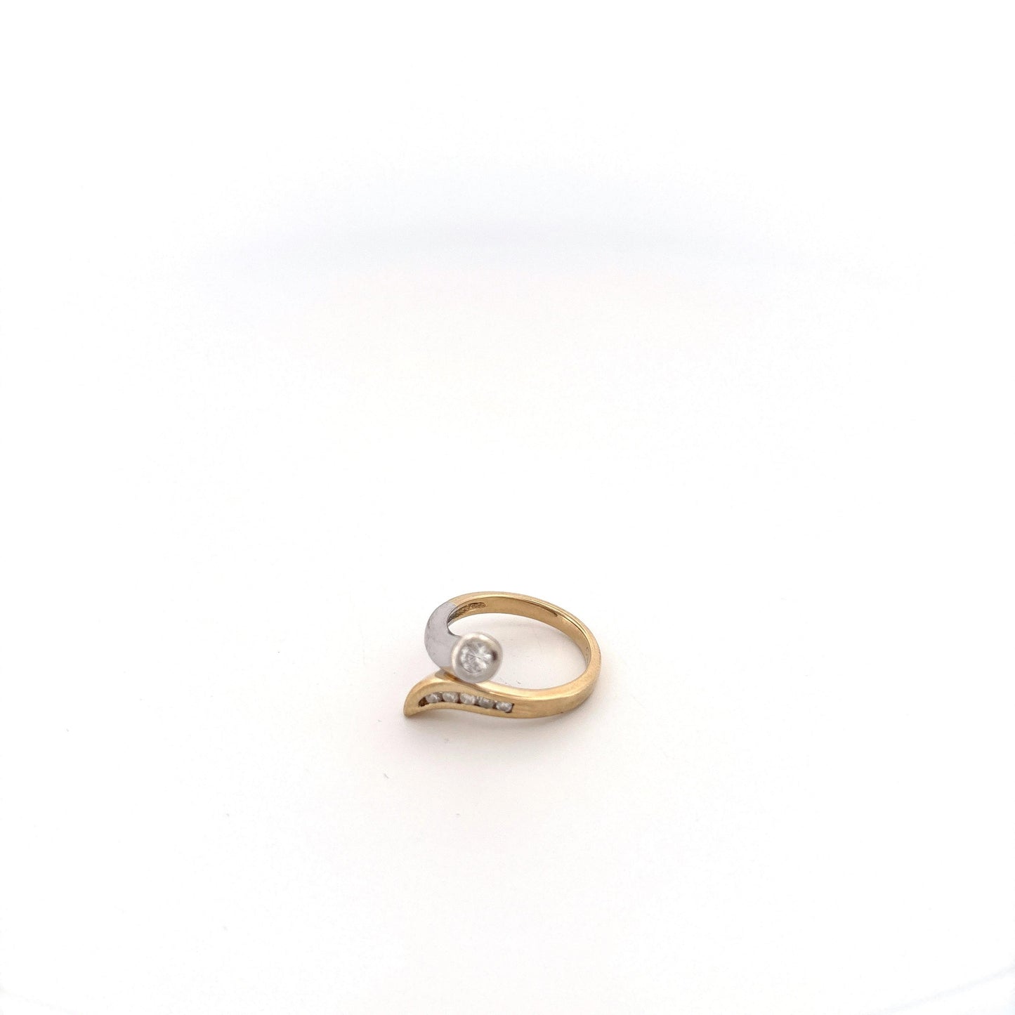 14k Two Tone Diamond Ring