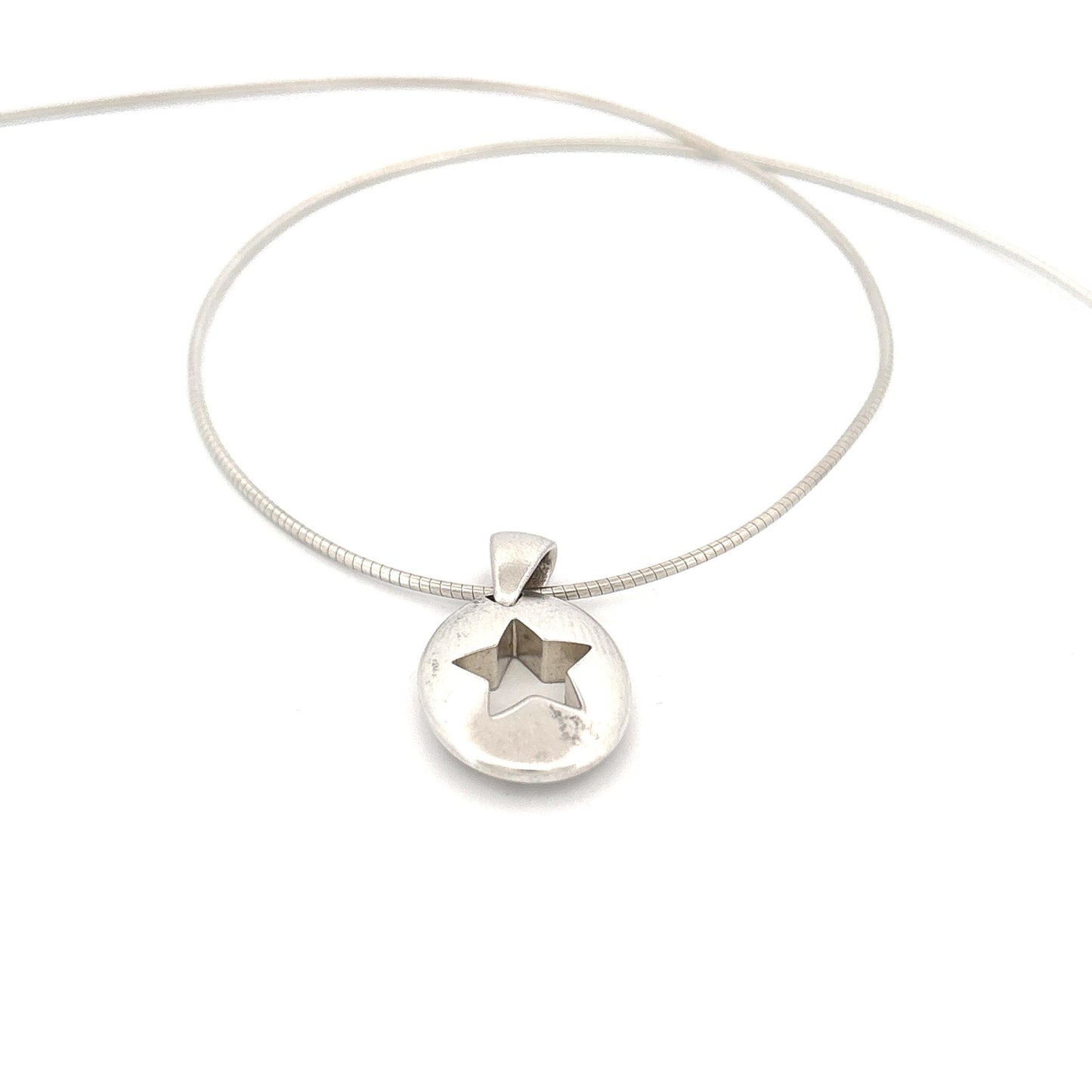 Tiffany & Co. Sterling Silver Stencil Star Pendant