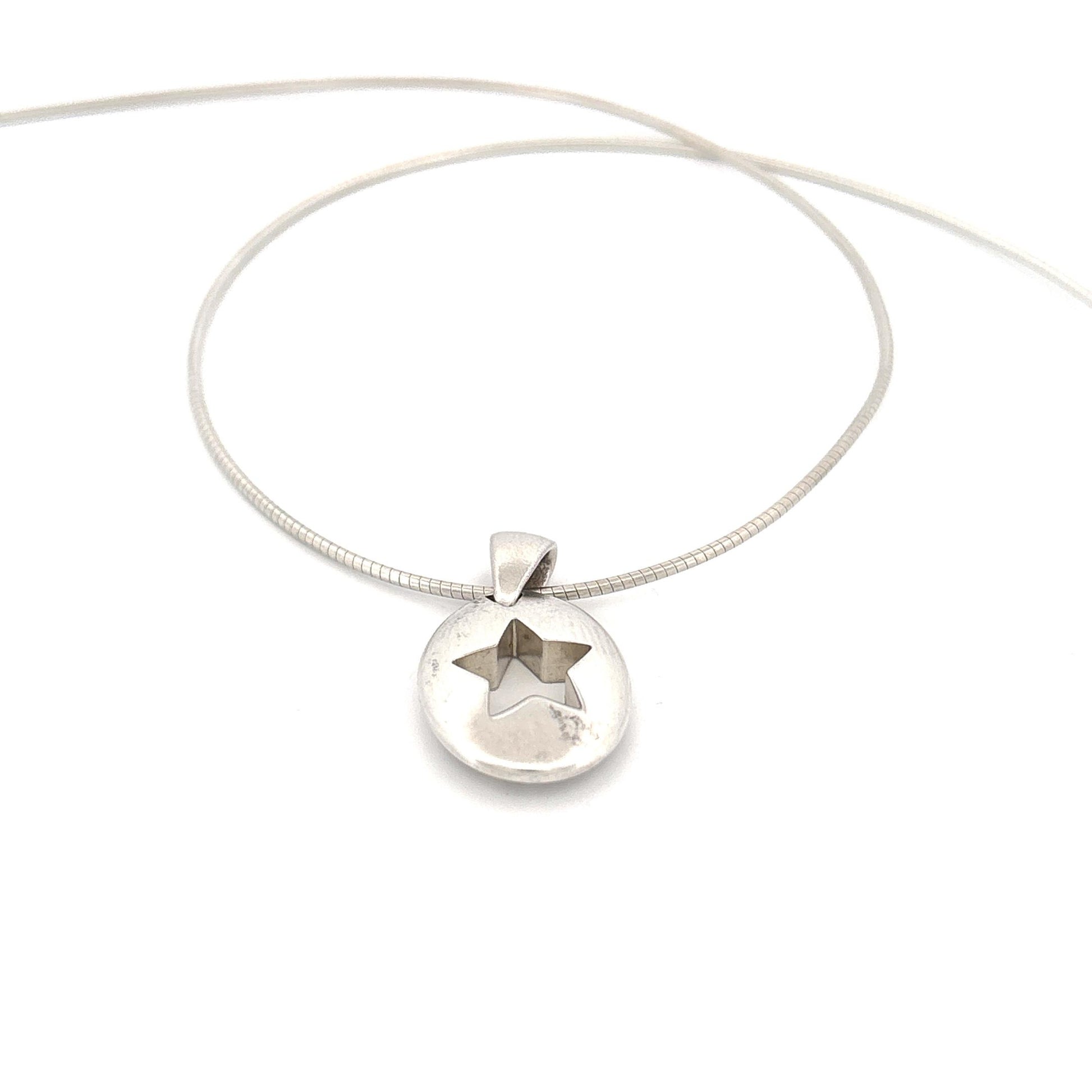 Tiffany & Co. Sterling Silver Stencil Star Pendant