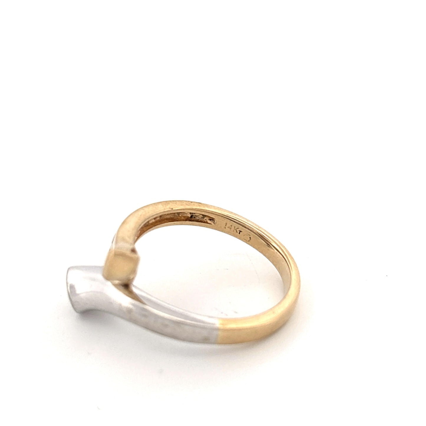 14k Two Tone Diamond Ring