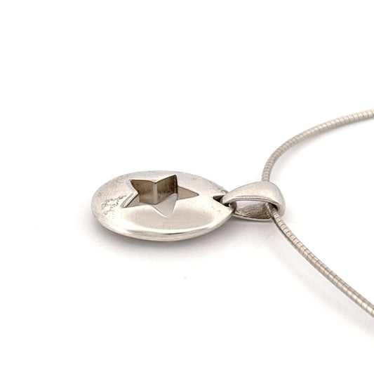 Tiffany & Co. Sterling Silver Stencil Star Pendant