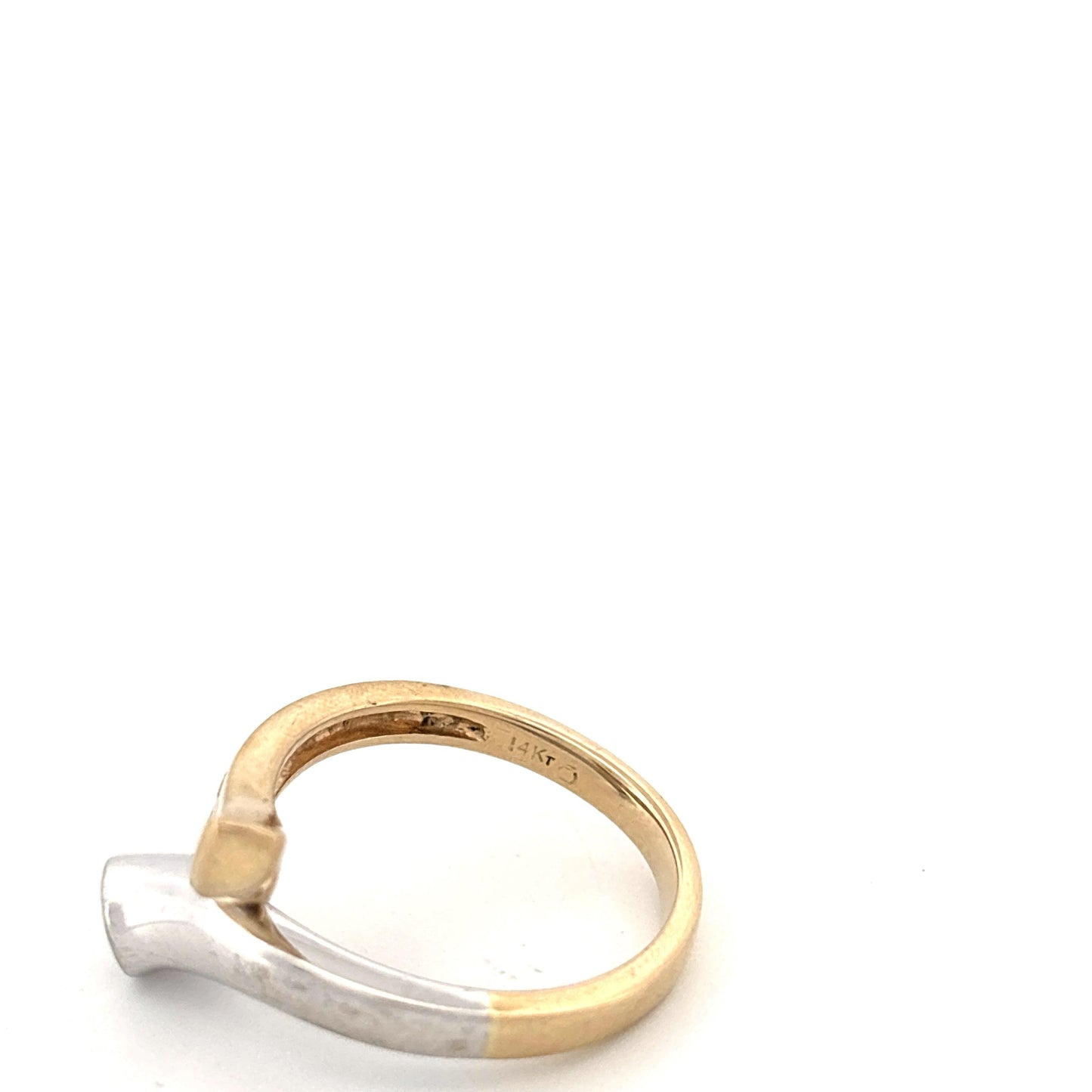 14k Two Tone Diamond Ring