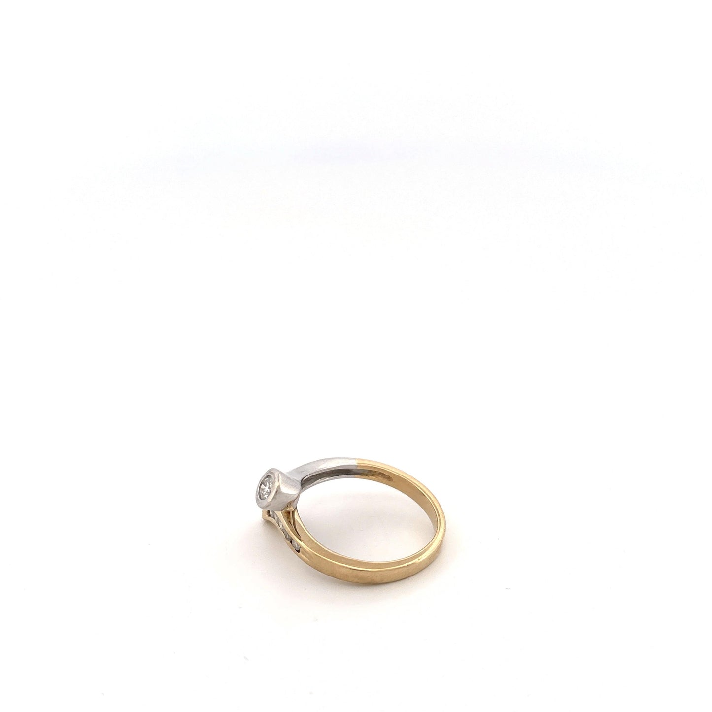 14k Two Tone Diamond Ring