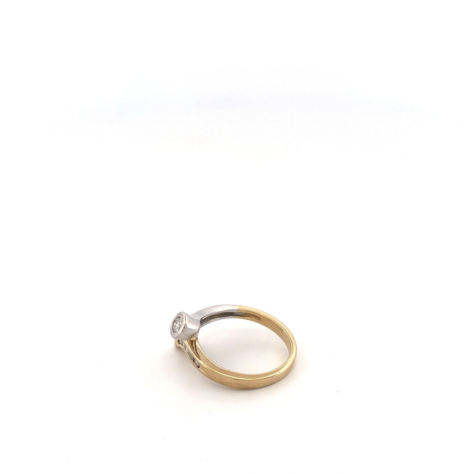 14k Two Tone Diamond Ring