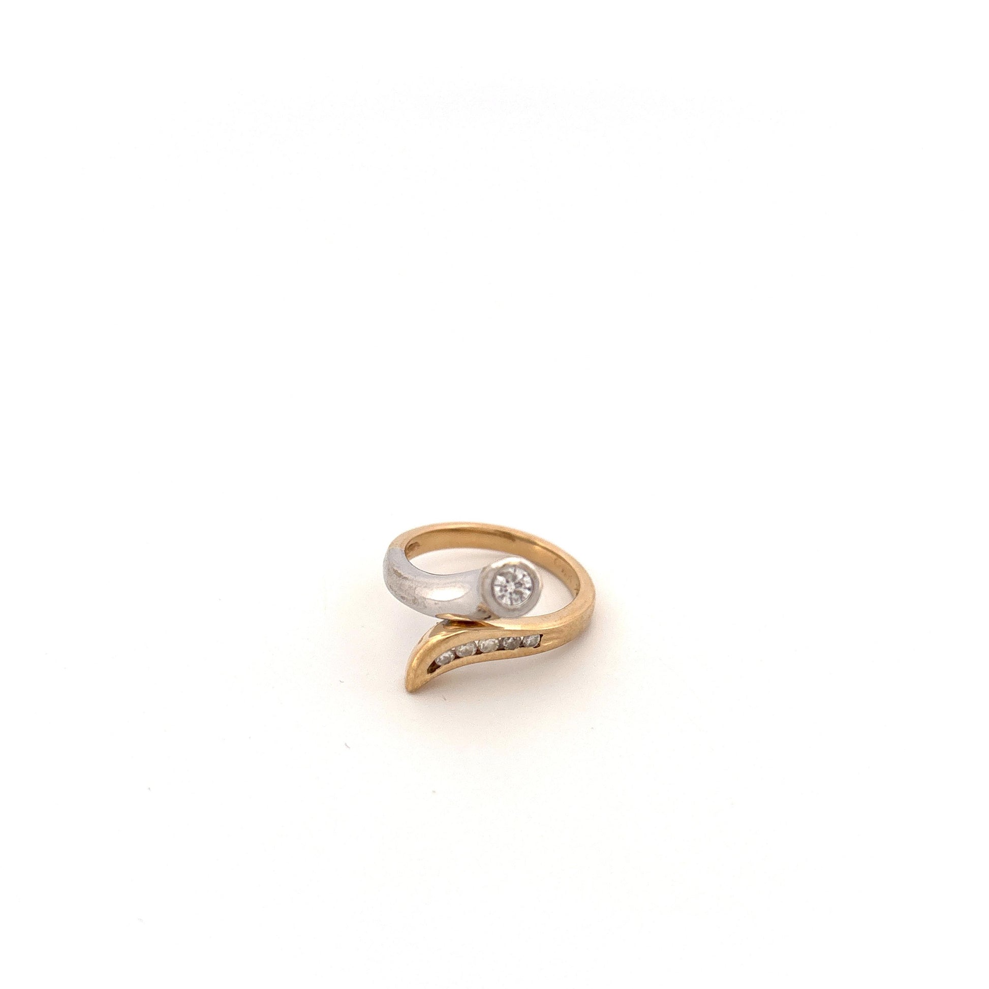 14k Two Tone Diamond Ring