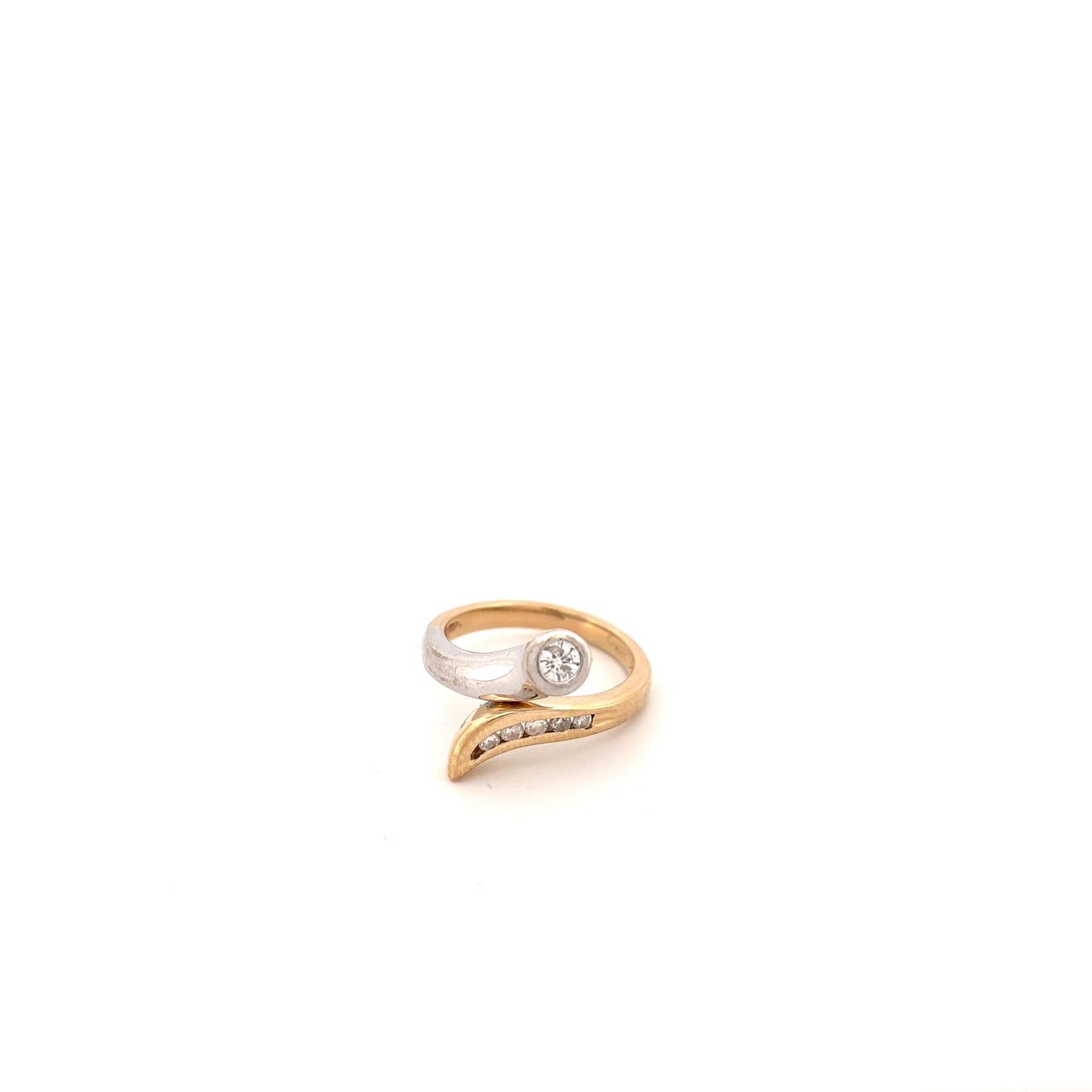 14k Two Tone Diamond Ring