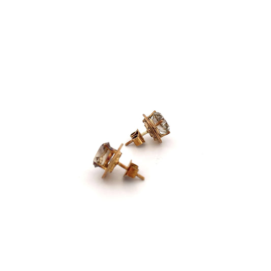 14k Smoky Quartz Earrings