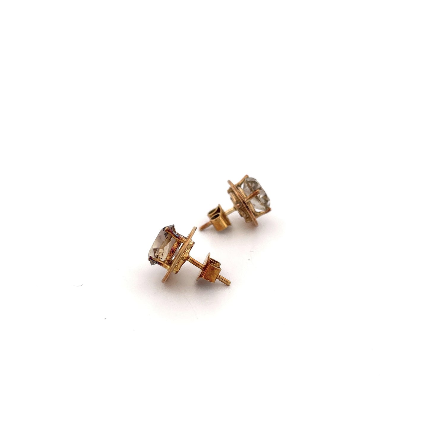 14k Smoky Quartz Earrings