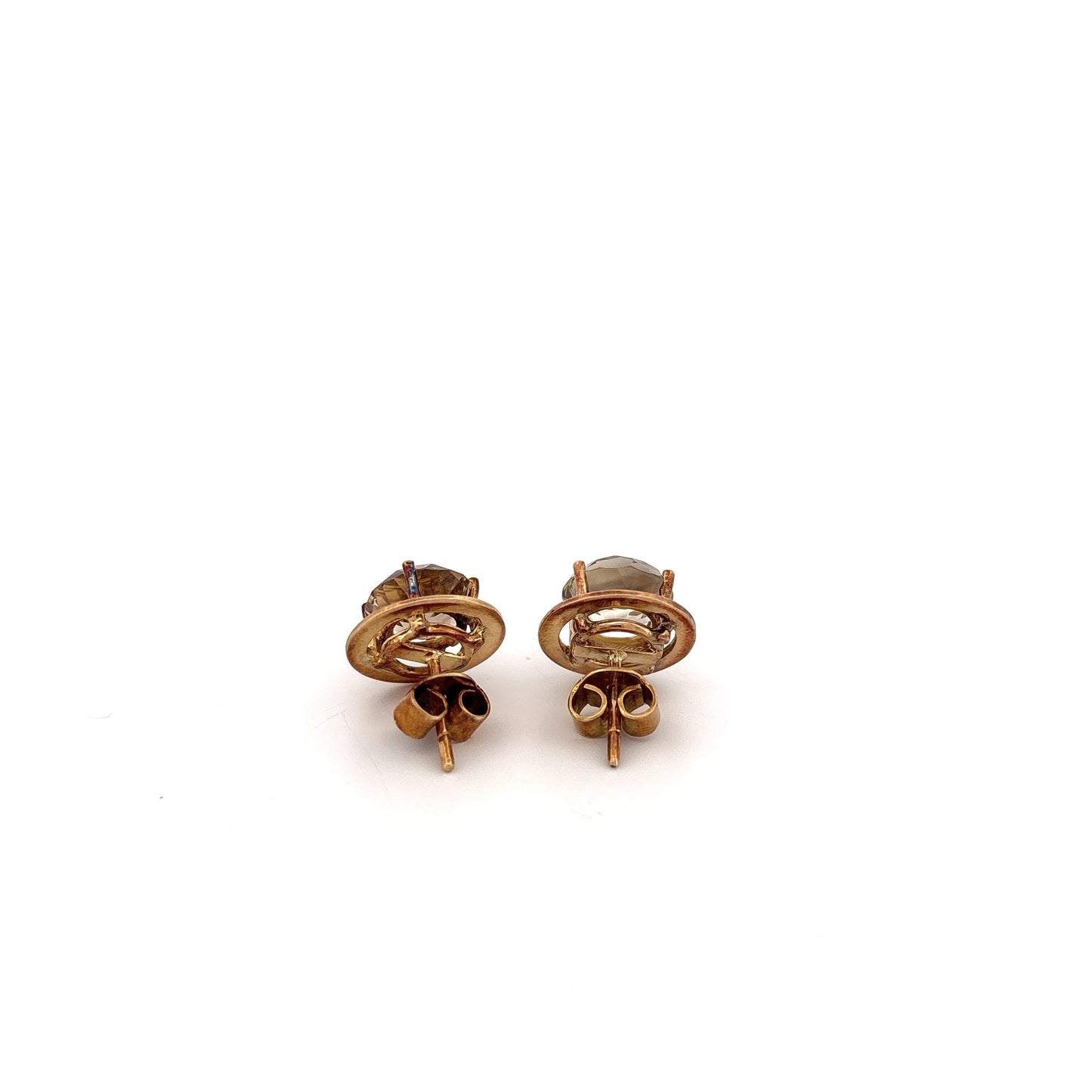 14k Smoky Quartz Earrings