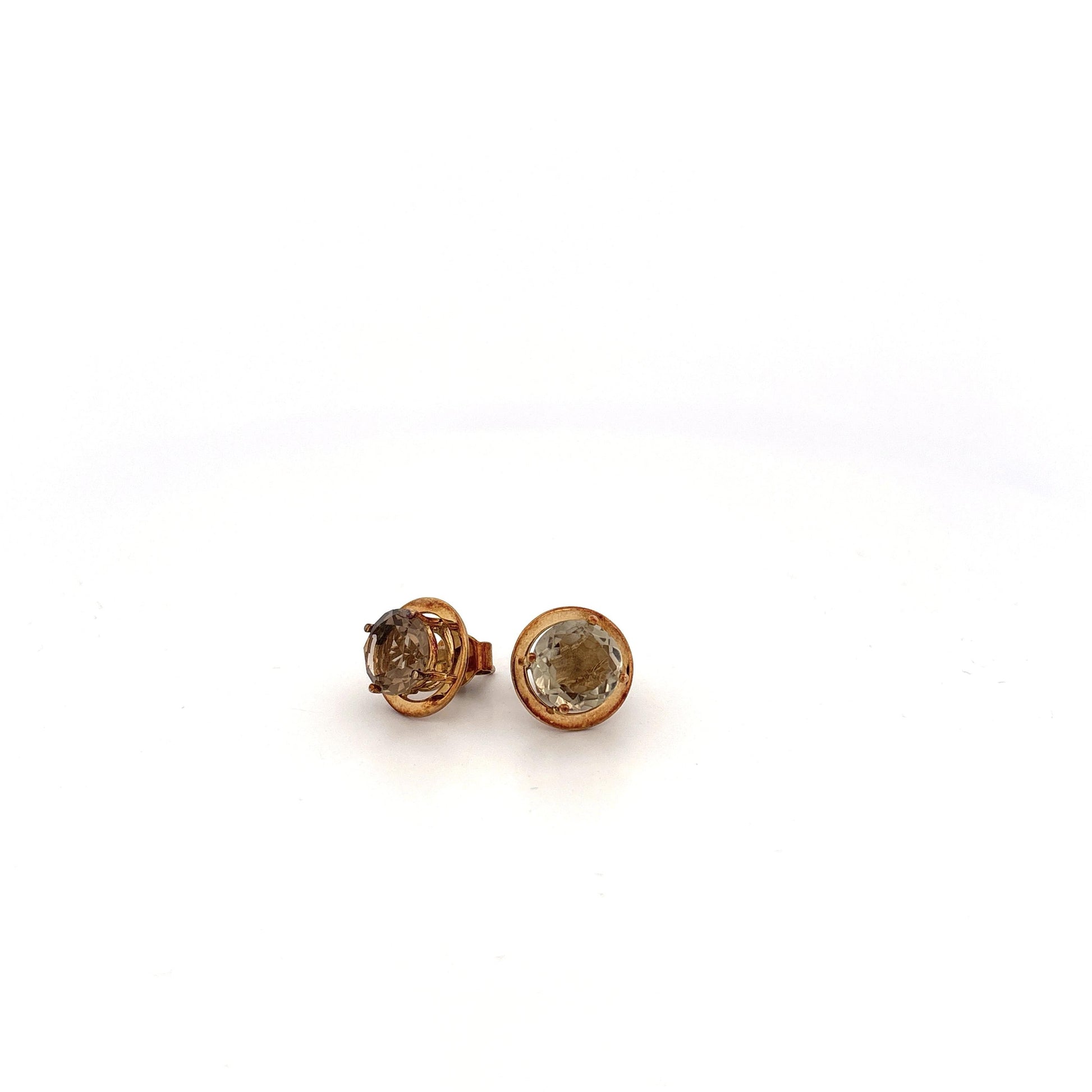 14k Smoky Quartz Earrings