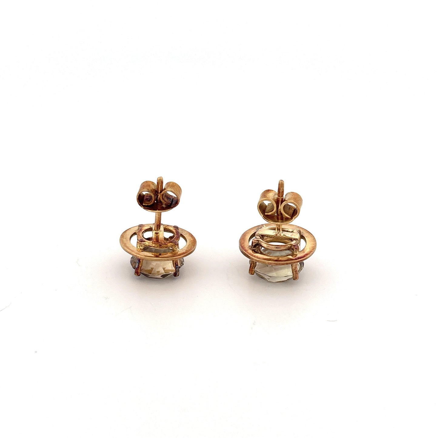 14k Smoky Quartz Earrings
