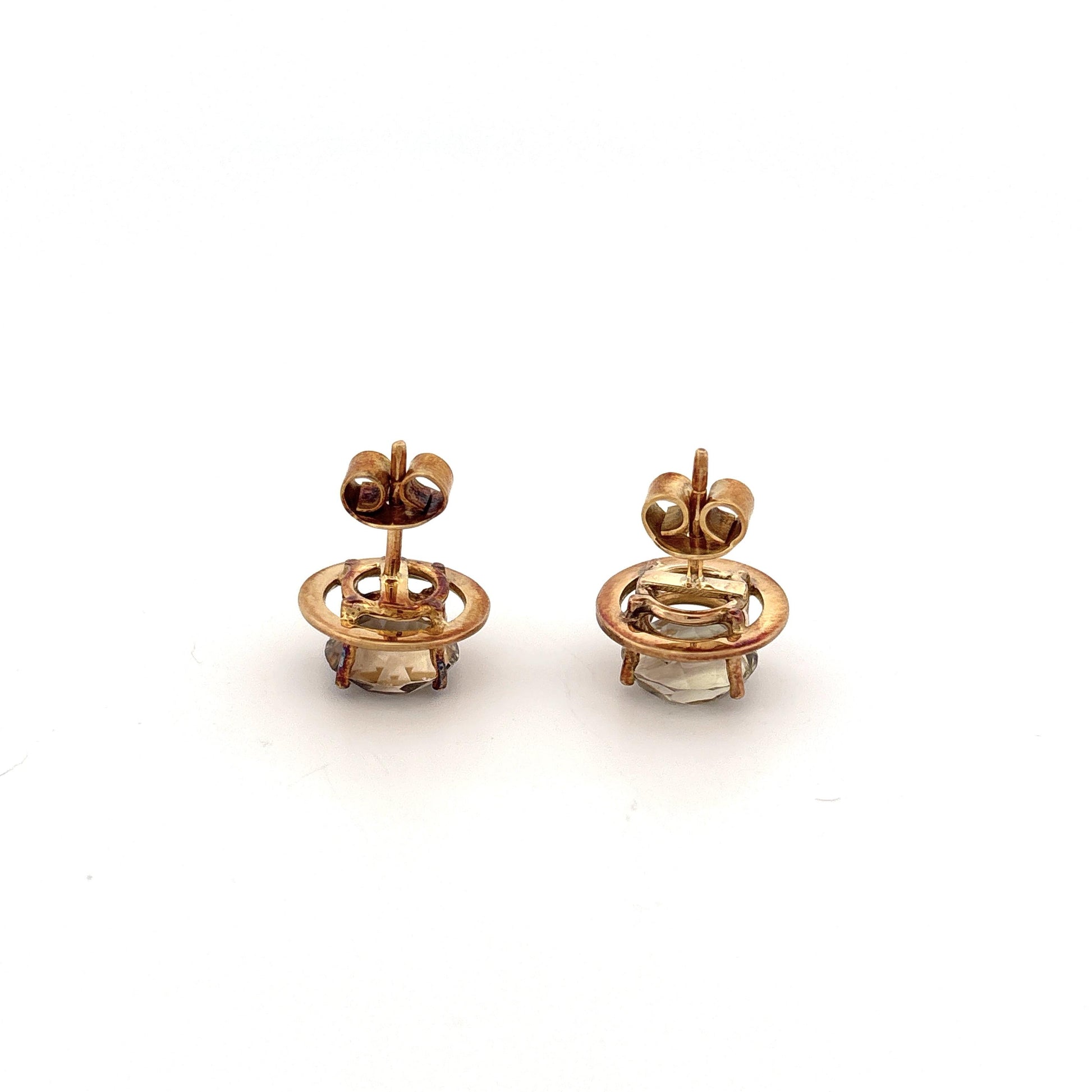 14k Smoky Quartz Earrings