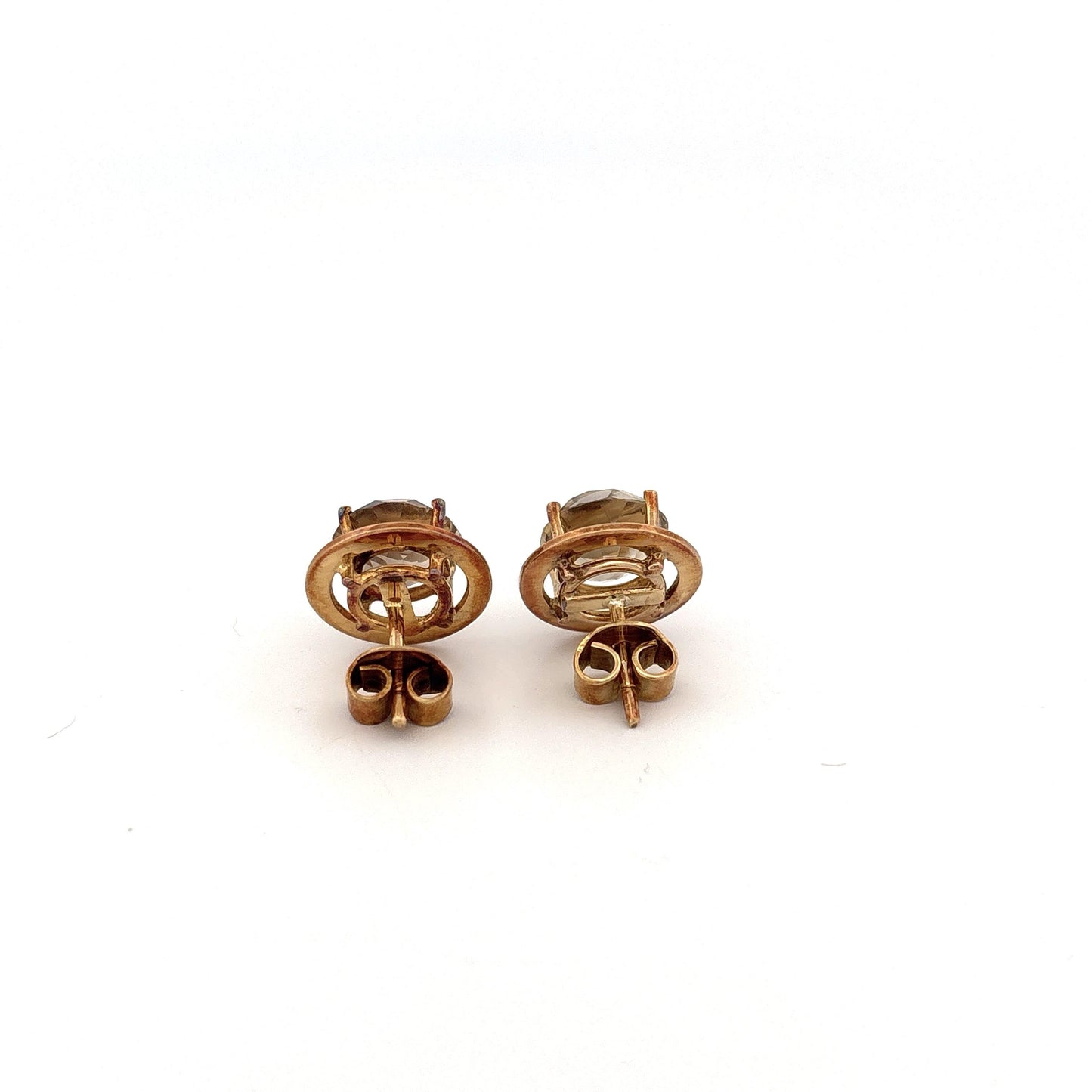 14k Smoky Quartz Earrings