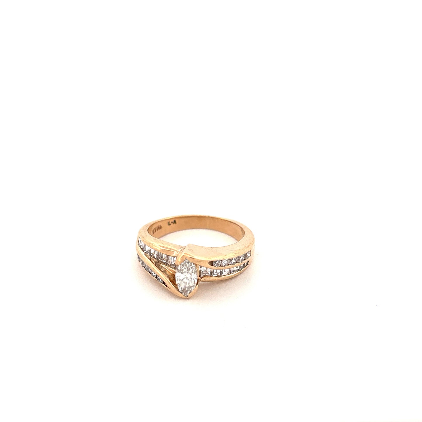14k Marquise Diamond Ring