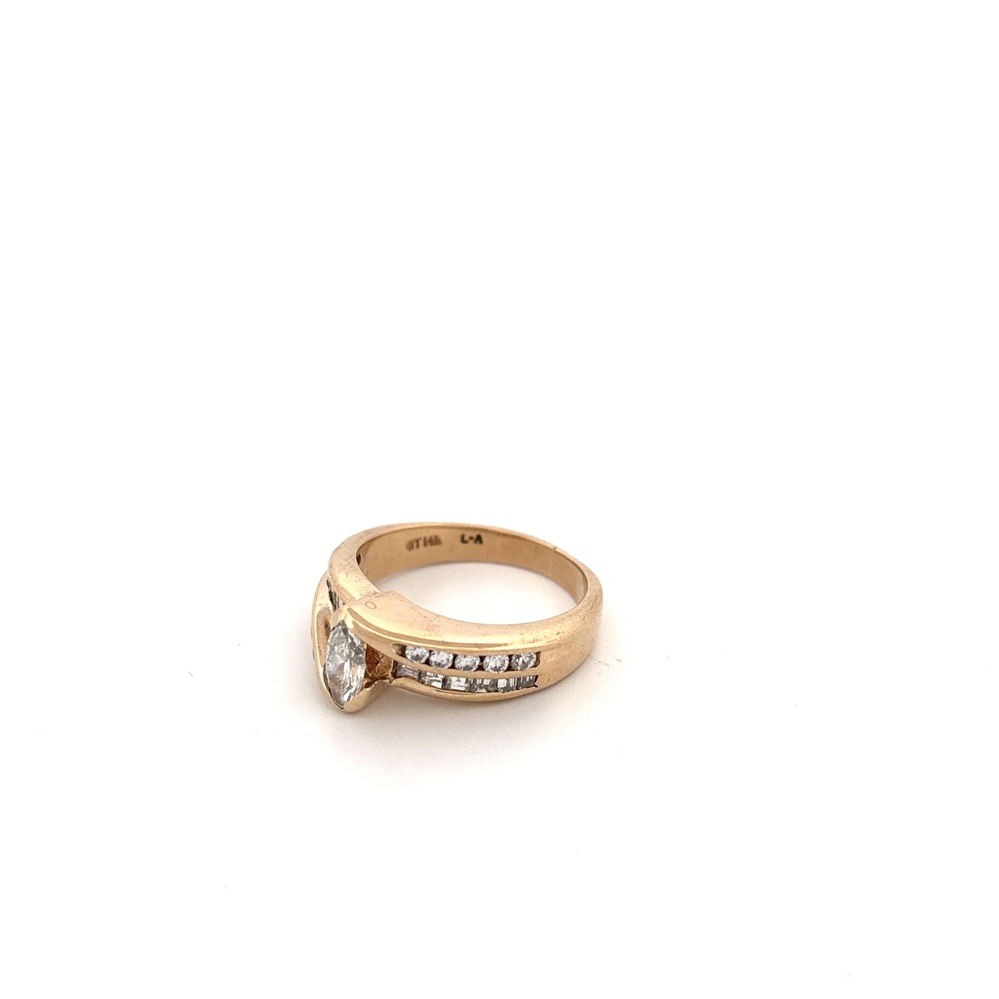 14k Marquise Diamond Ring