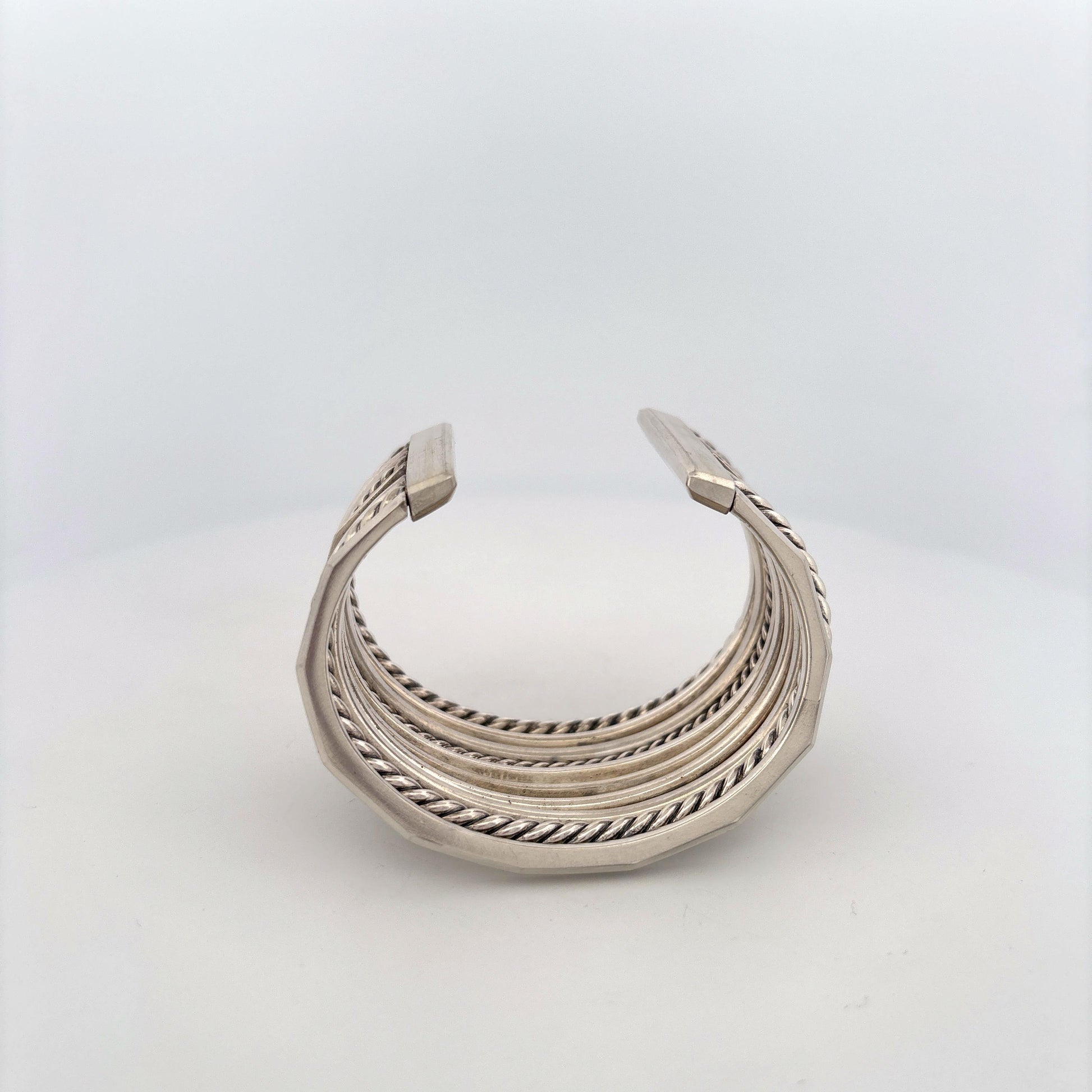 David Yurman Stax 10 Row 925 Cuff Bracelet