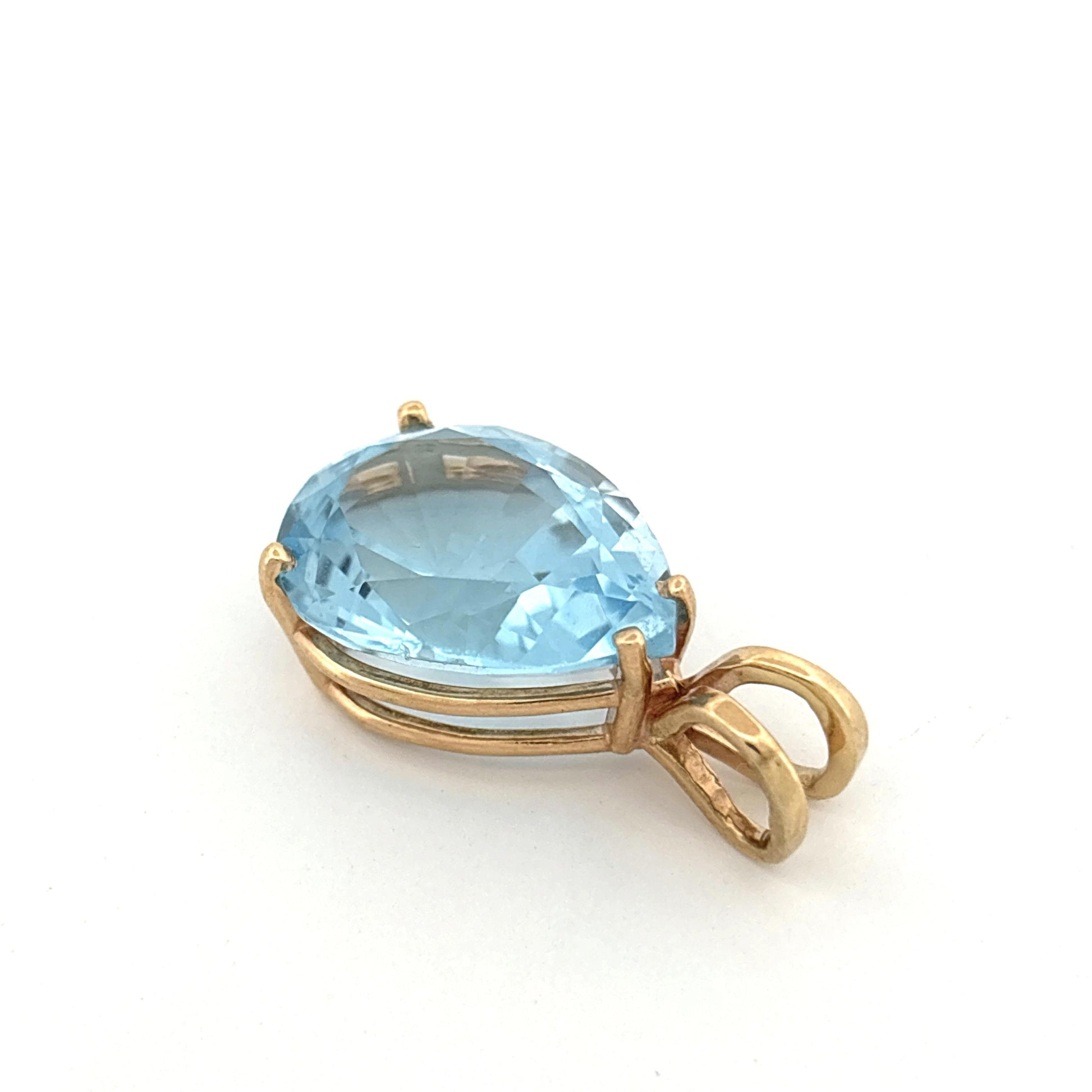 14K Topaz Pendant