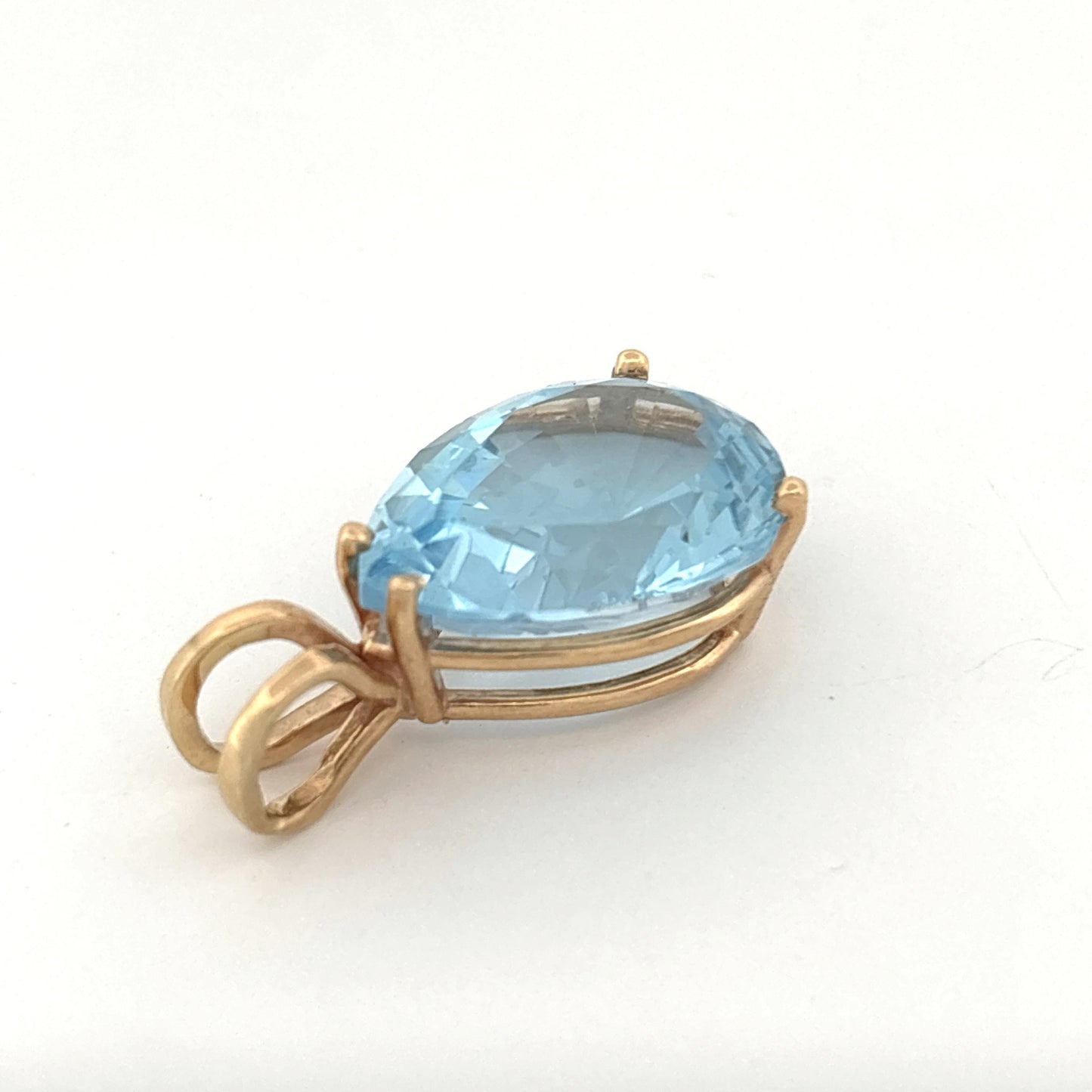 14K Topaz Pendant