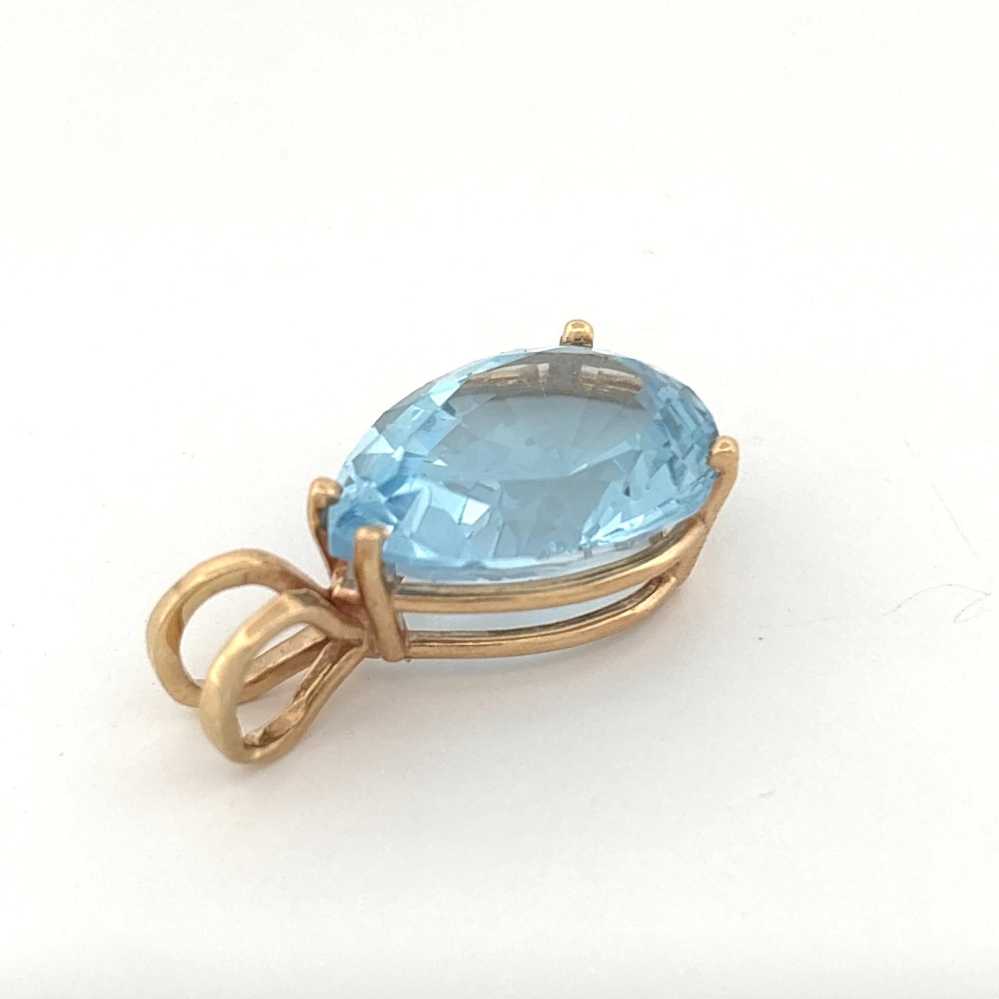 14K Topaz Pendant