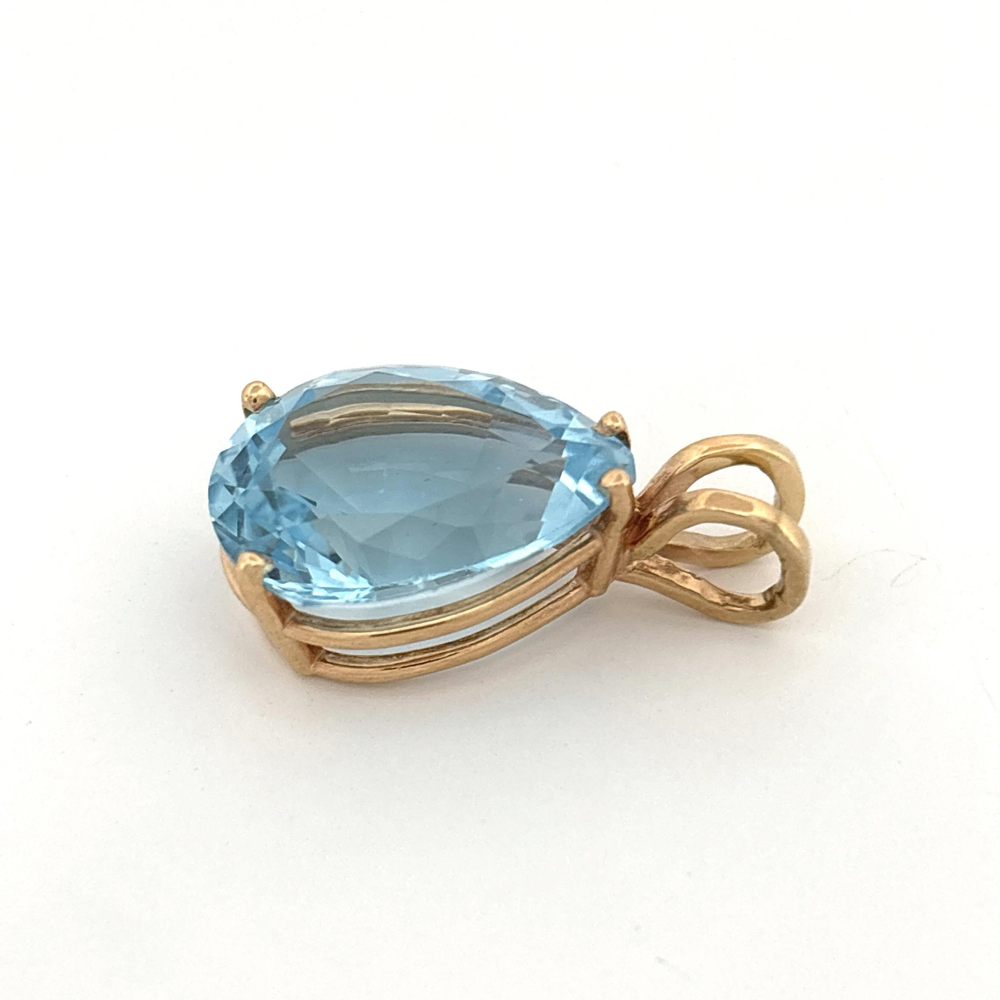 14K Topaz Pendant