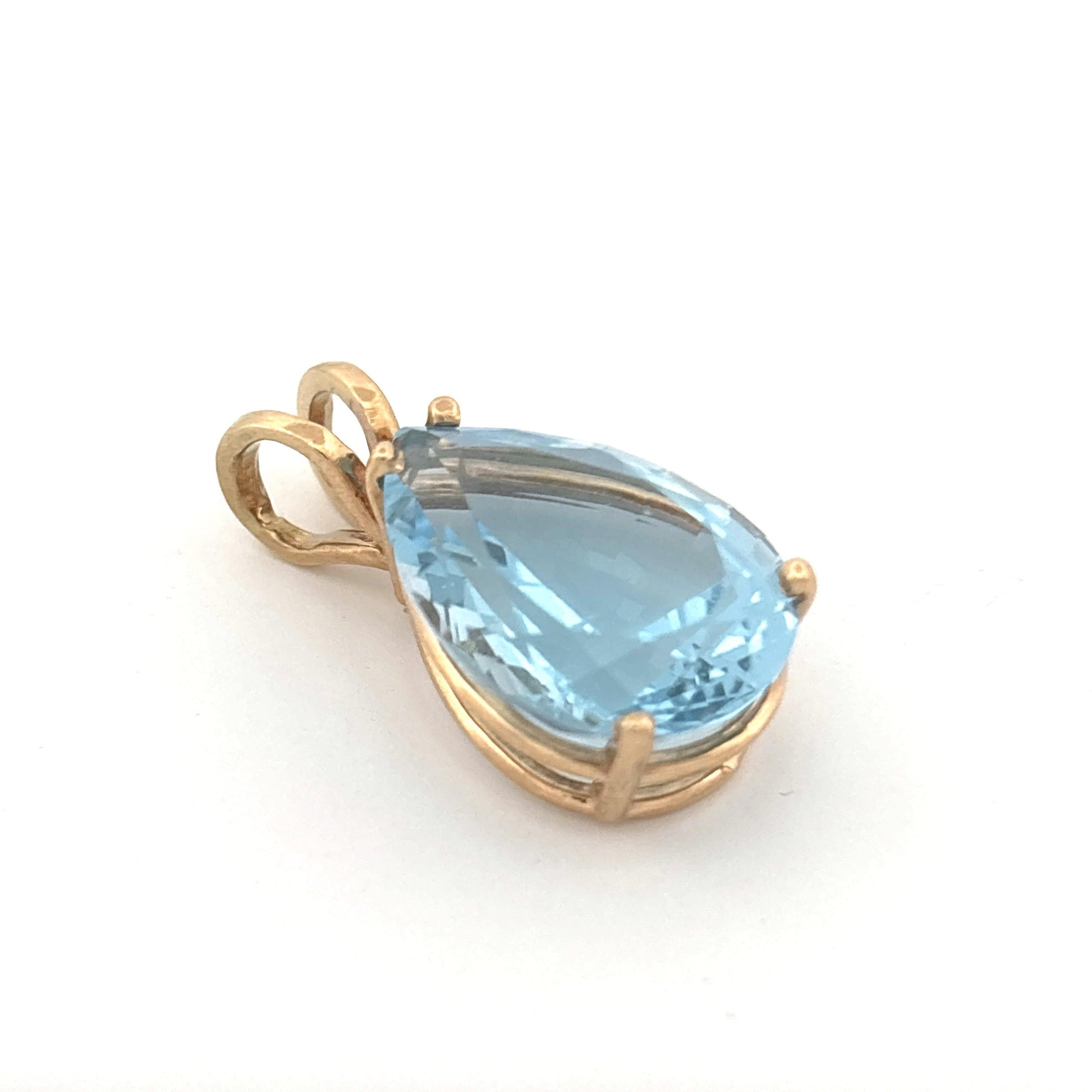 14K Topaz Pendant