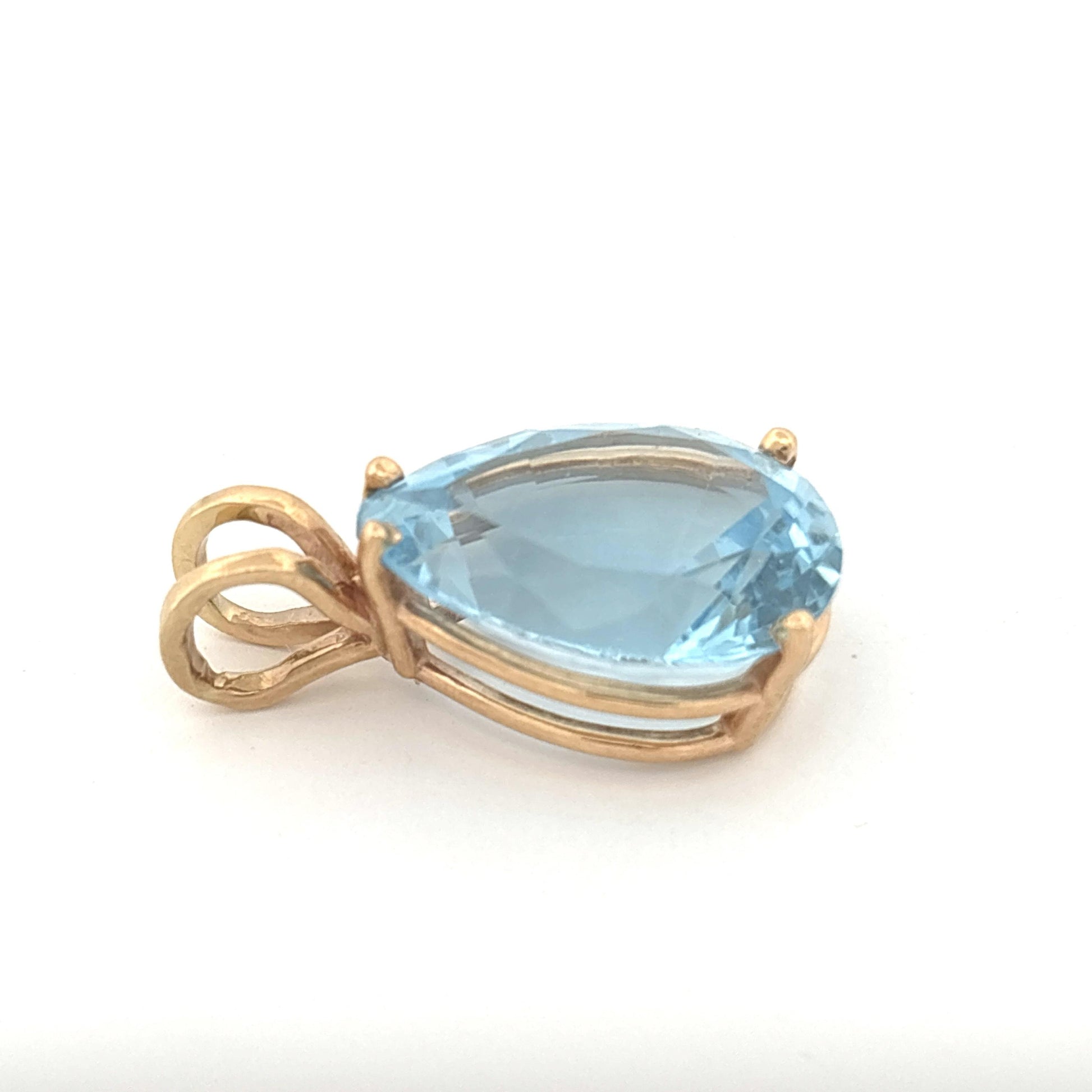 14K Topaz Pendant