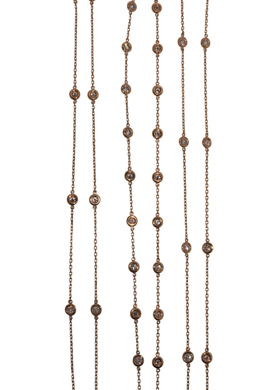 14K Gold Diamonds by the Inch Necklaces and Bracelets – Various Sizes Available