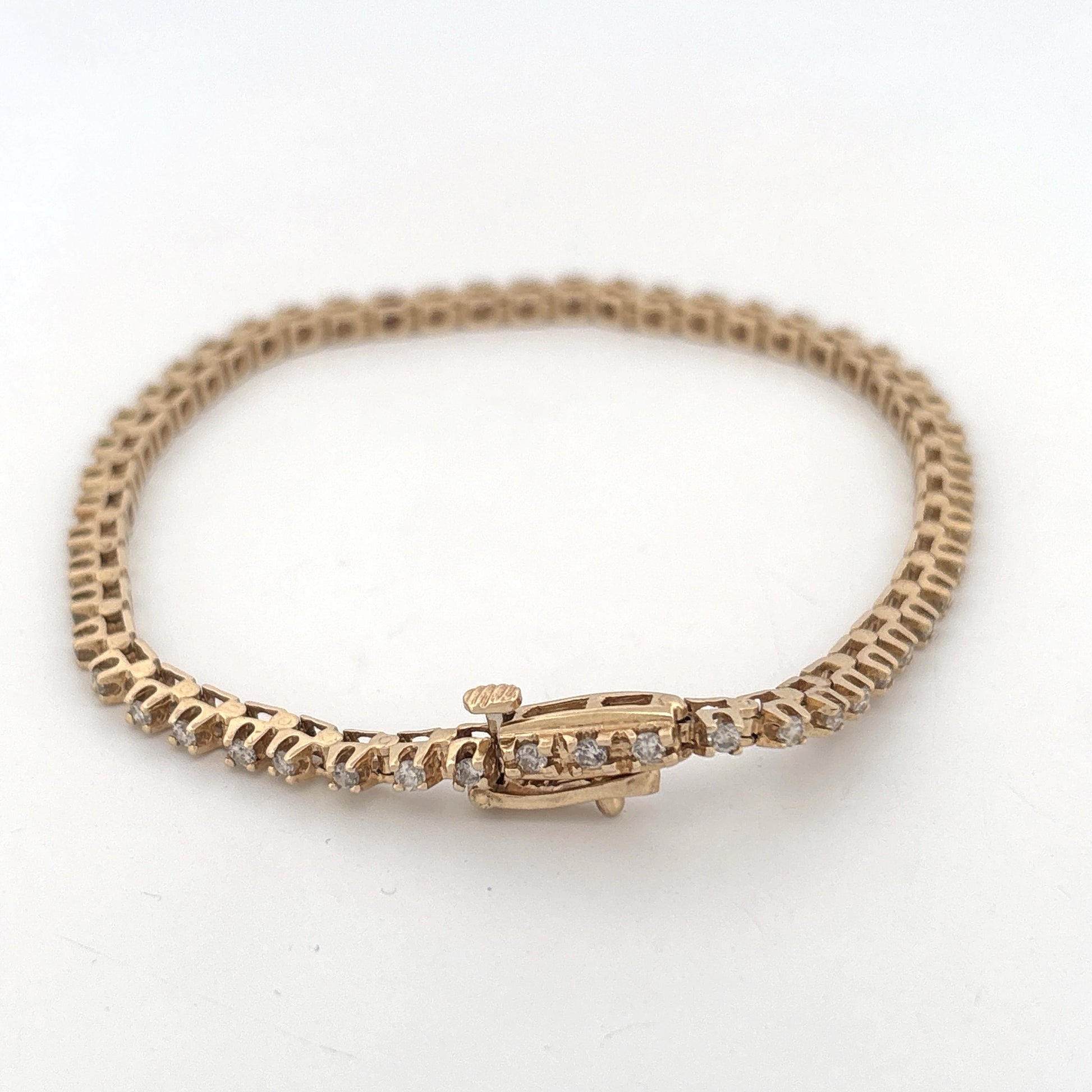 14K Diamond Tennis Bracelet