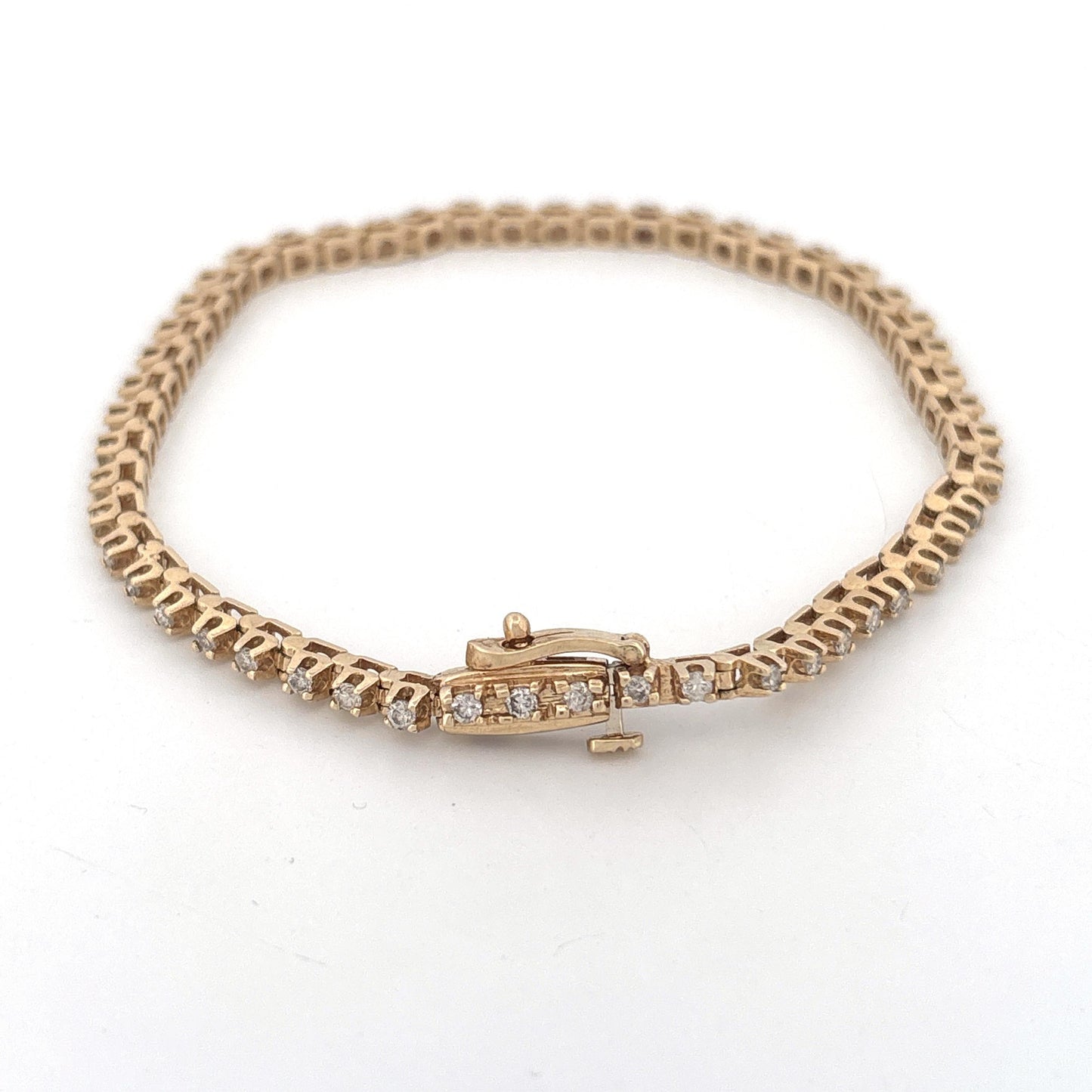 14K Diamond Tennis Bracelet