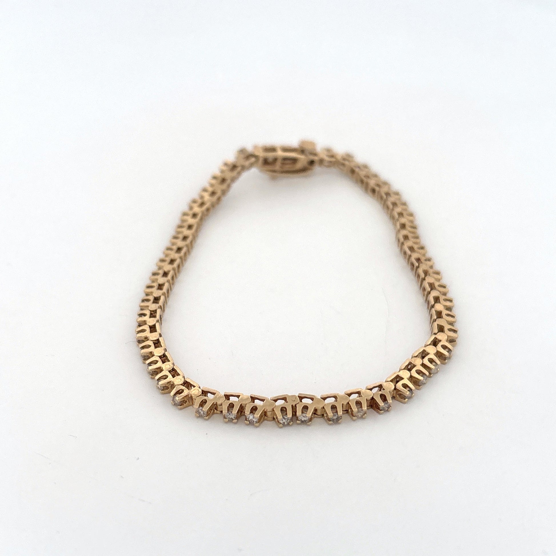 14K Diamond Tennis Bracelet