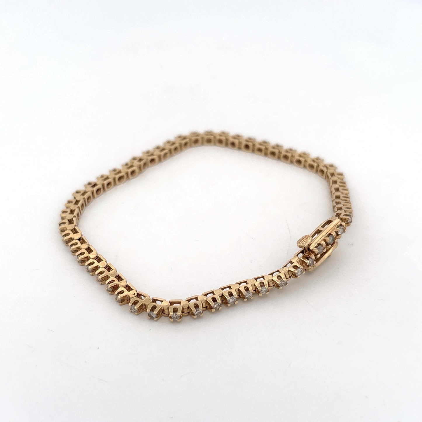 14K Diamond Tennis Bracelet
