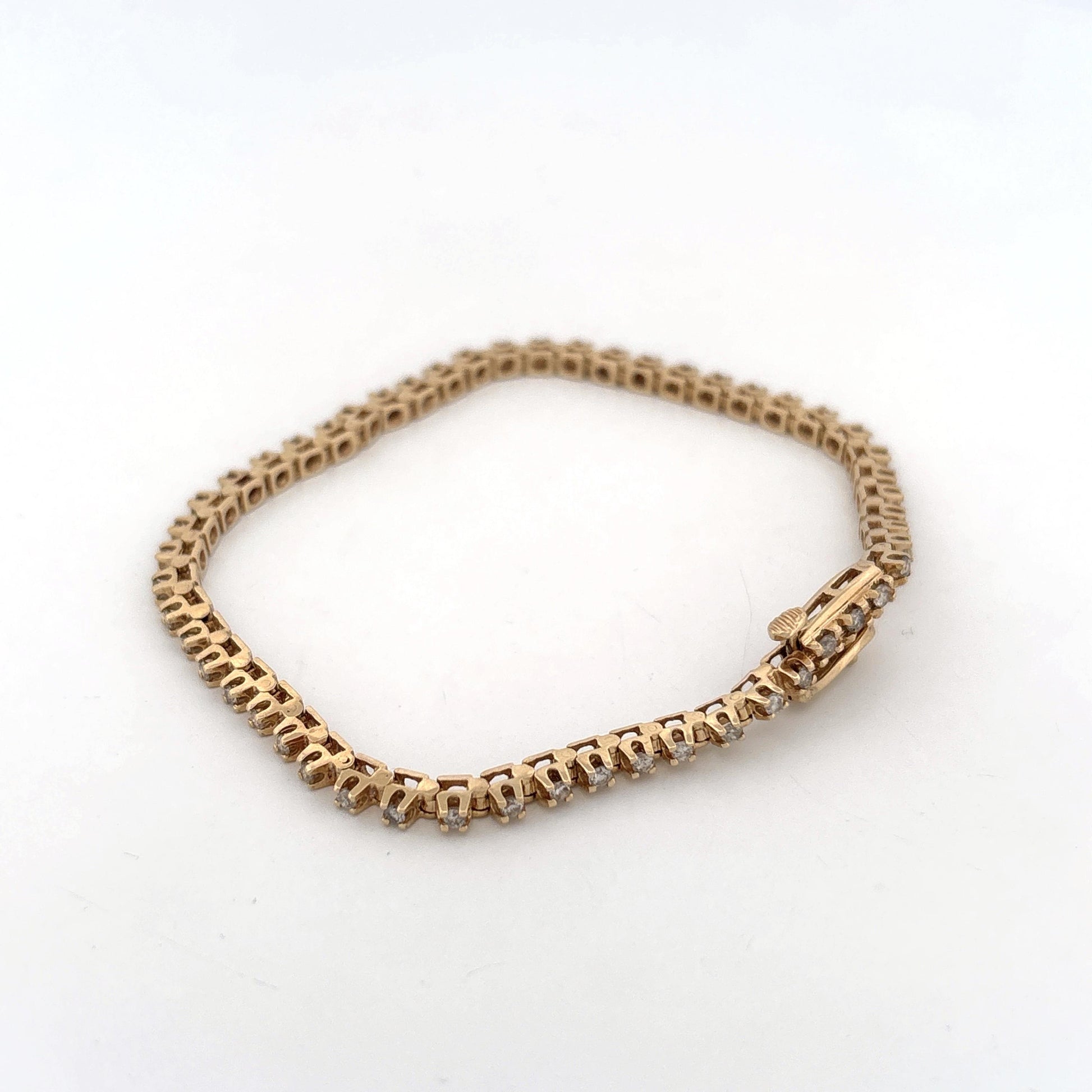 14K Diamond Tennis Bracelet