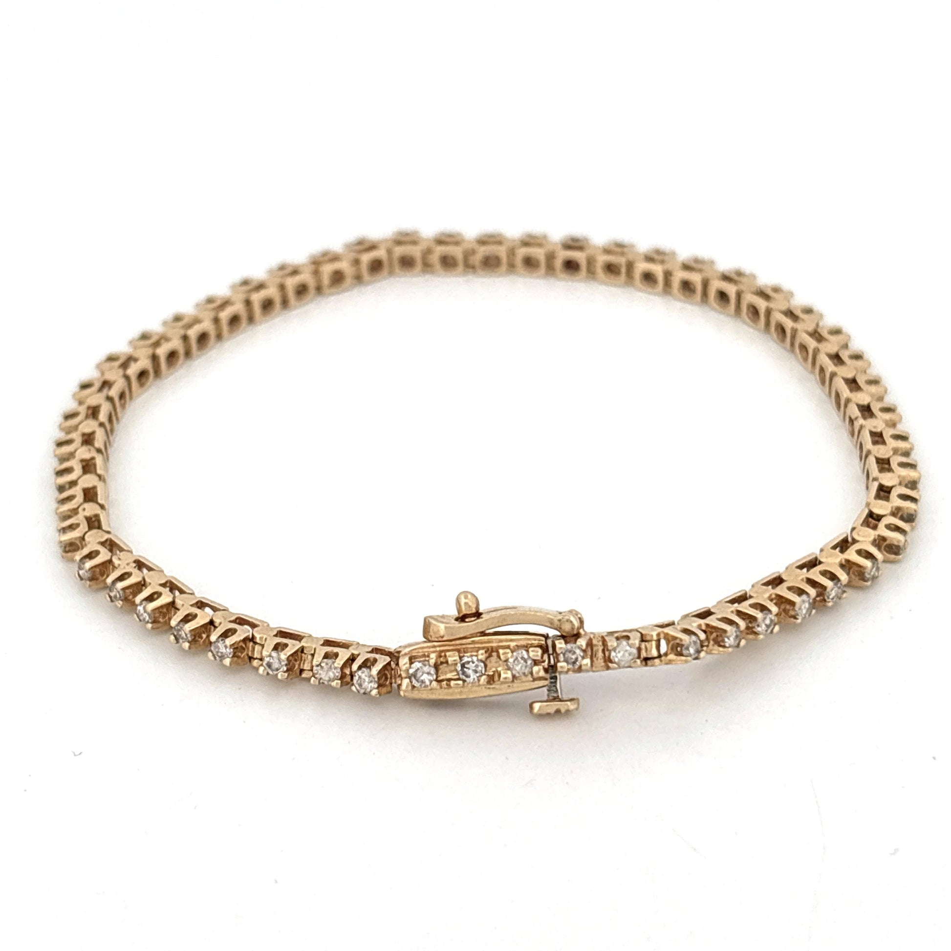 14K Diamond Tennis Bracelet