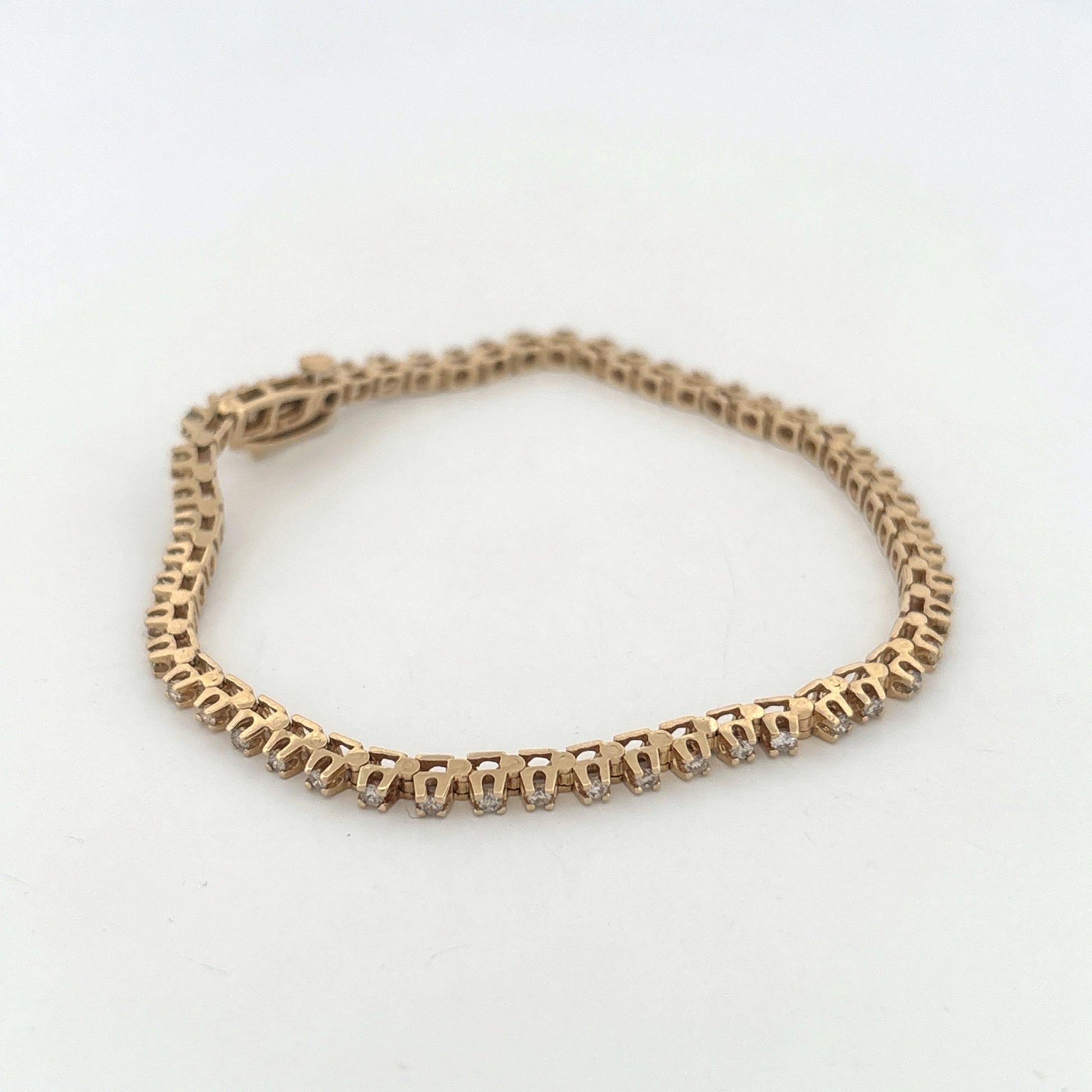 14K Diamond Tennis Bracelet