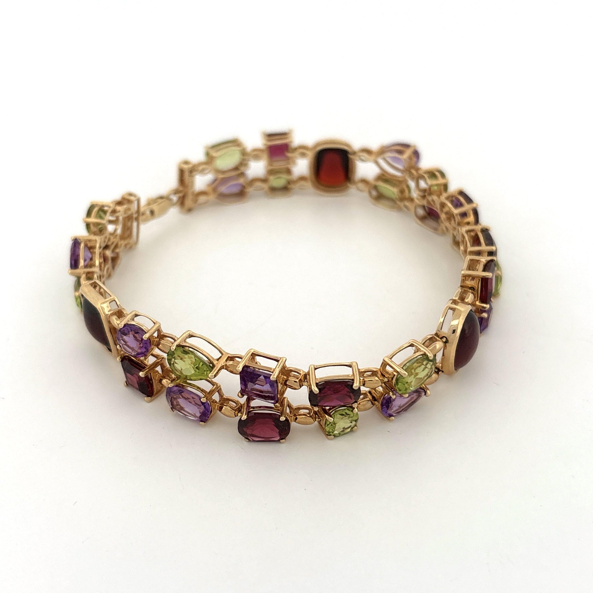 10K Multi-Gemstone Bracelet