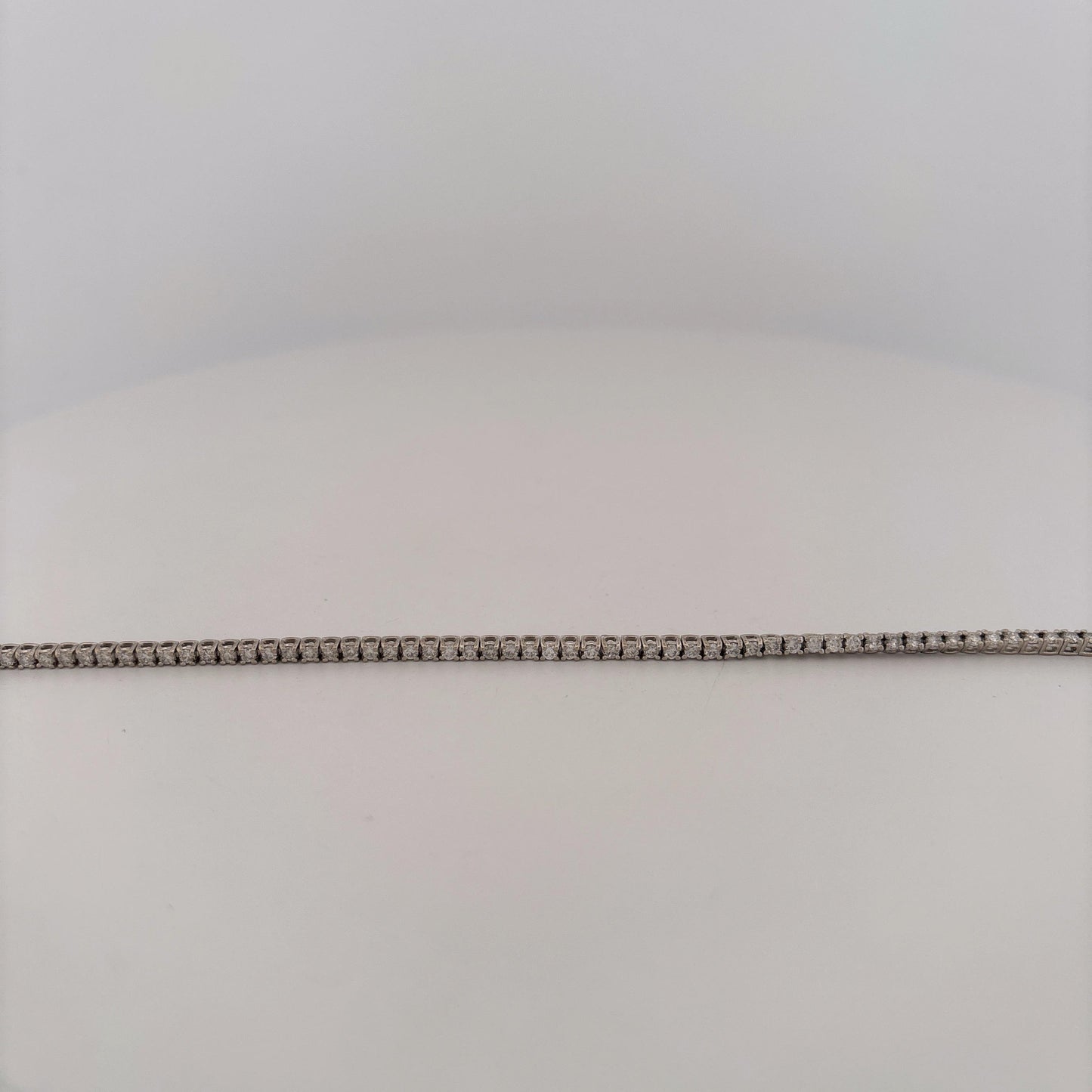 14K White Gold Tennis Bracelet 1.18 Carats